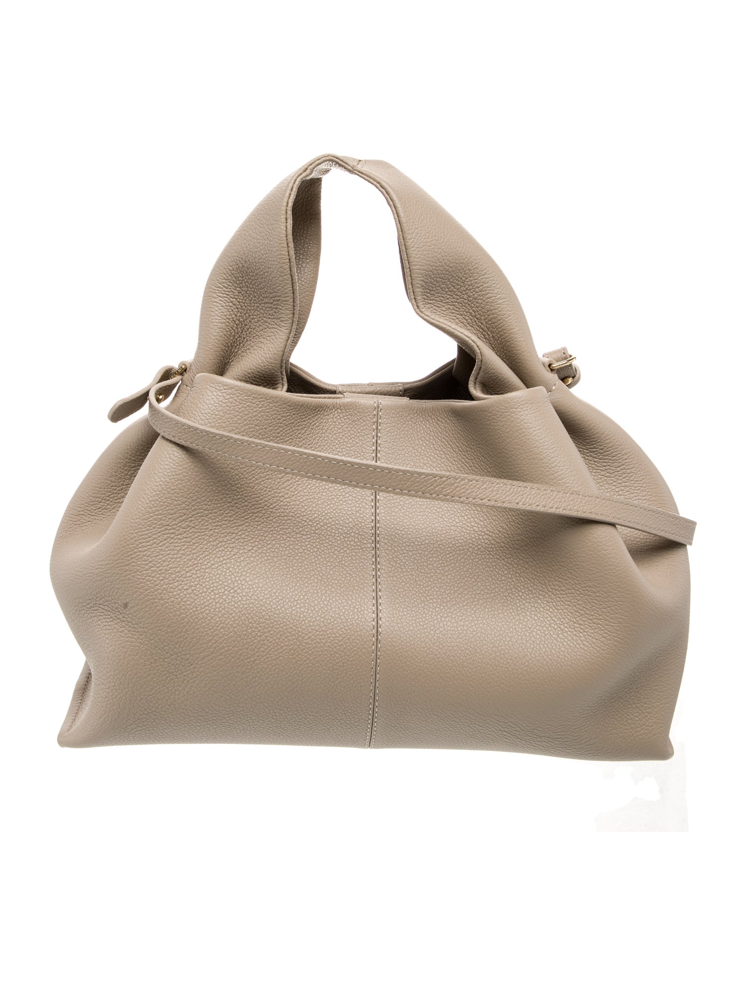 Polène Leather Top Handle Bag