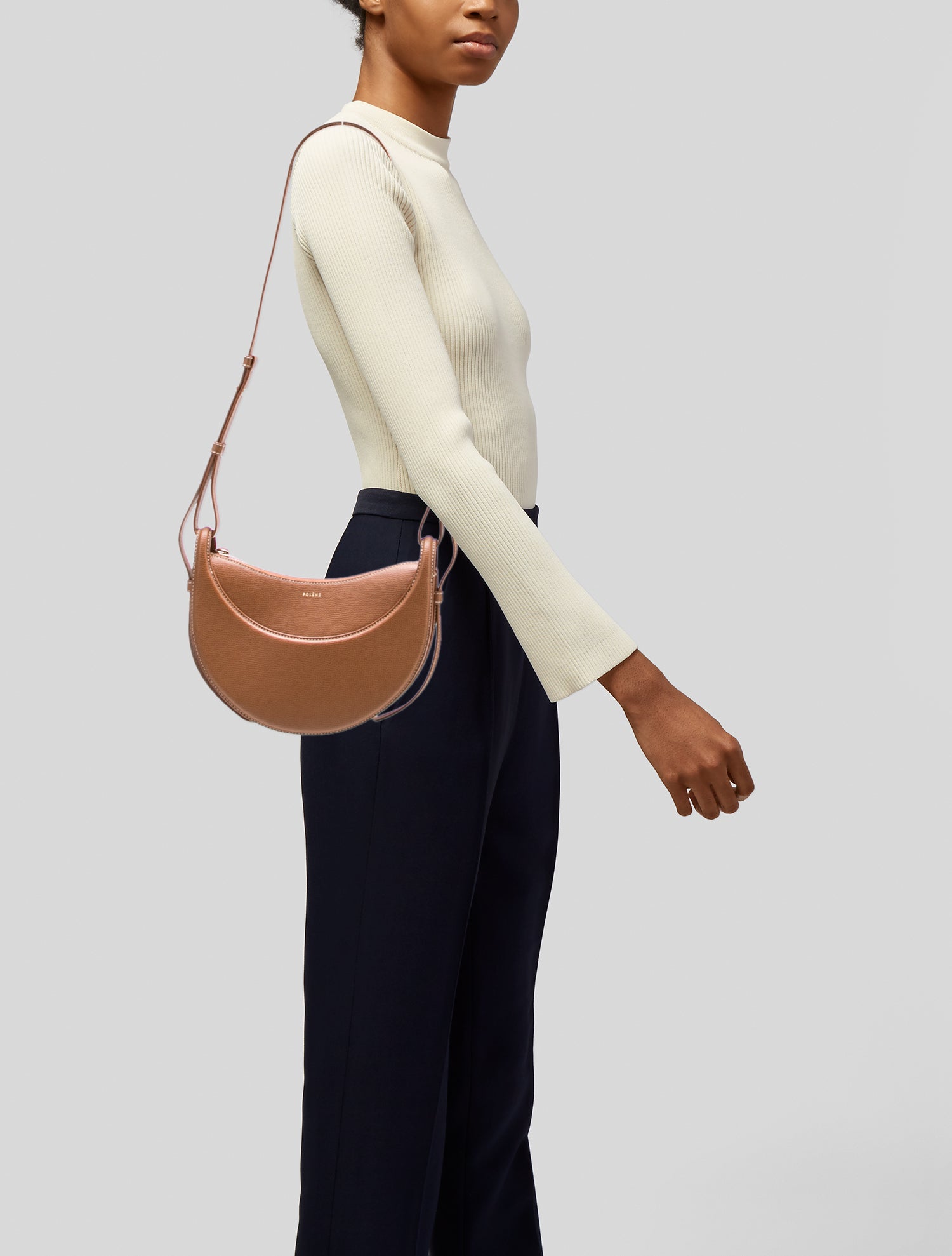 Polène Leather Crossbody Bag