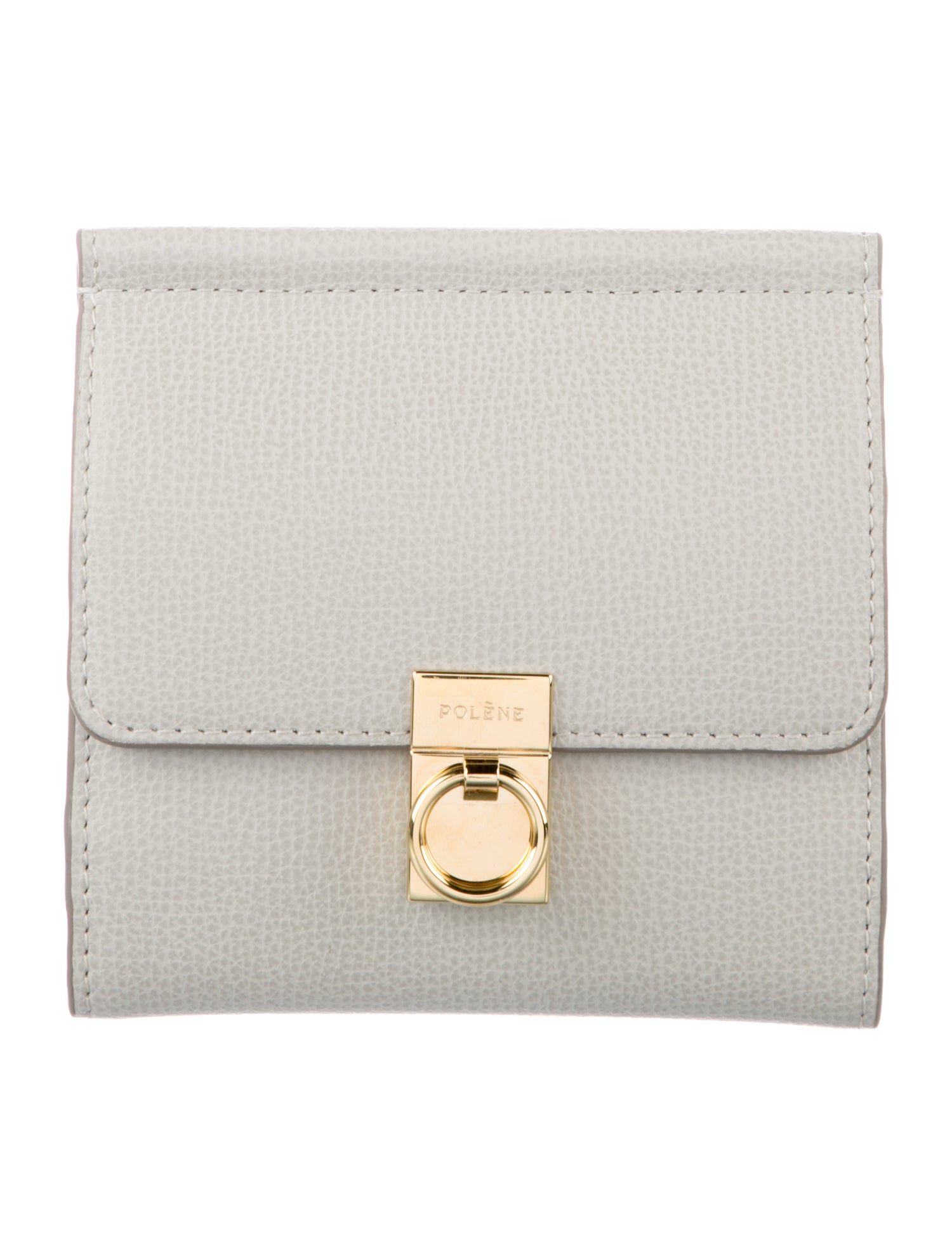 Polène Leather Compact Wallet