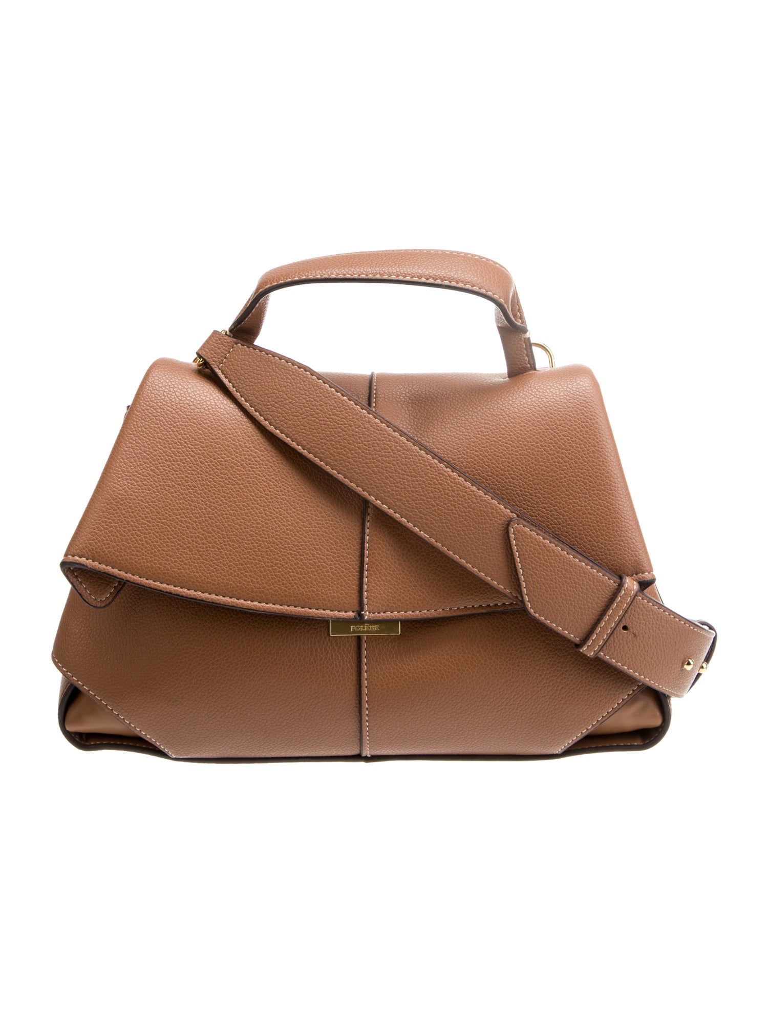 Polène Leather Top Handle Bag
