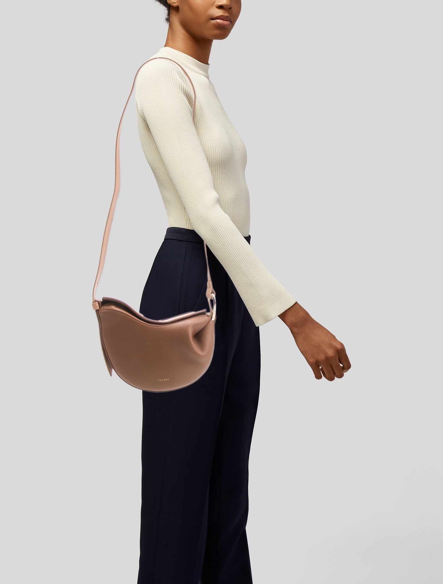 Polène Leather Crossbody Bag