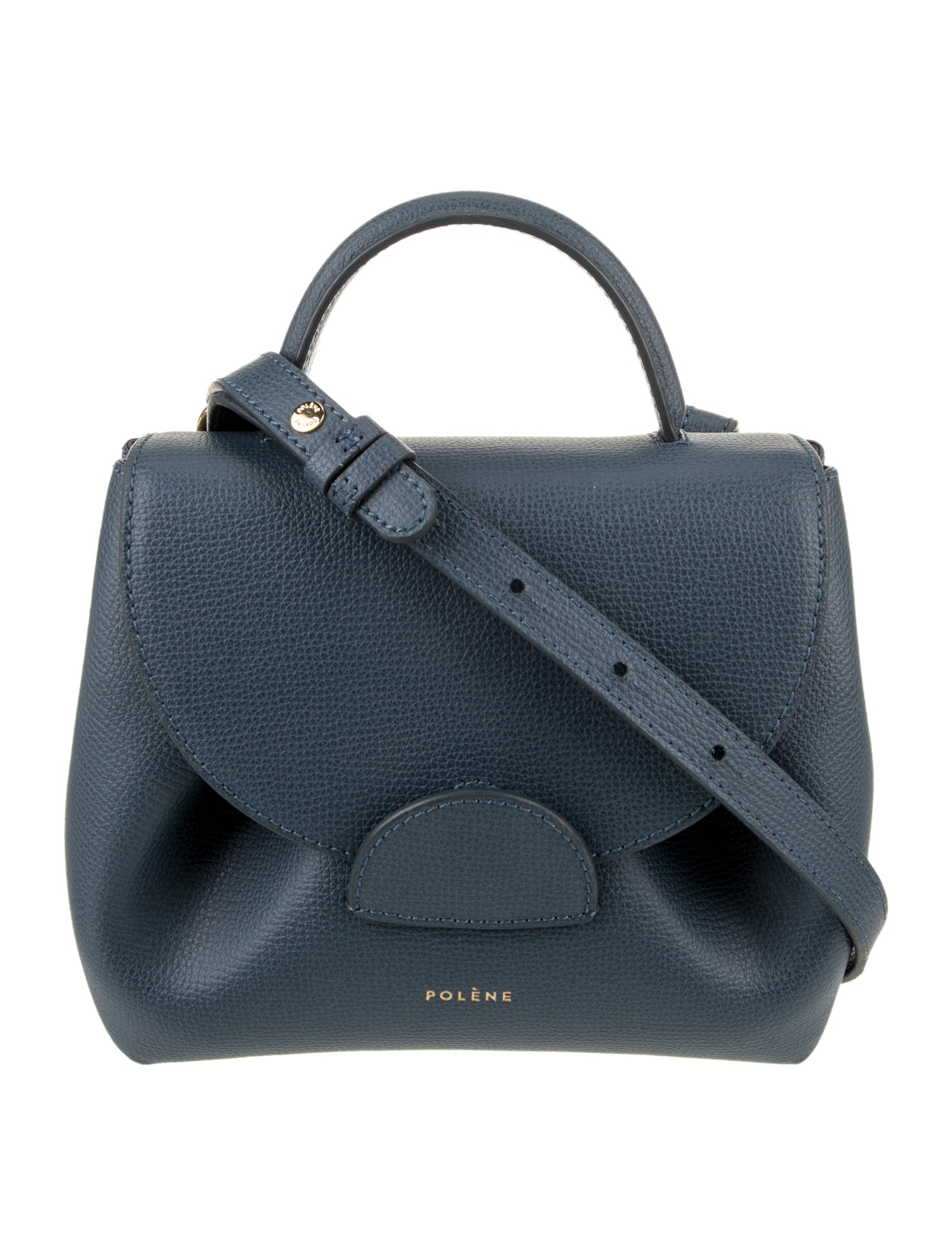 Polène Leather Top Handle Bag