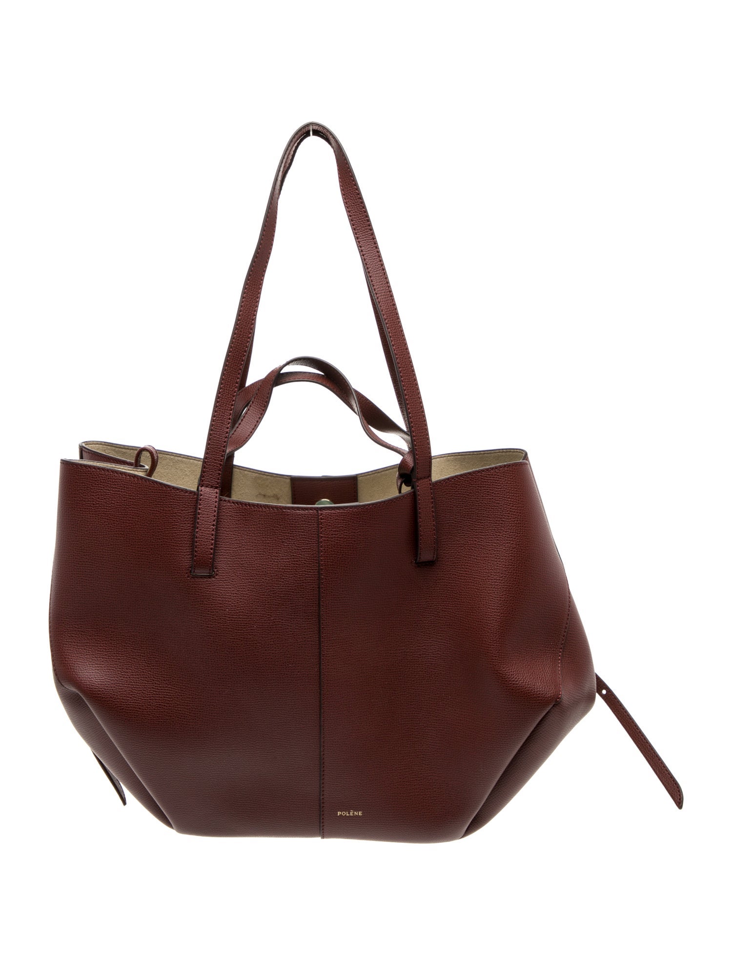 Polène Leather Top Handle Bag