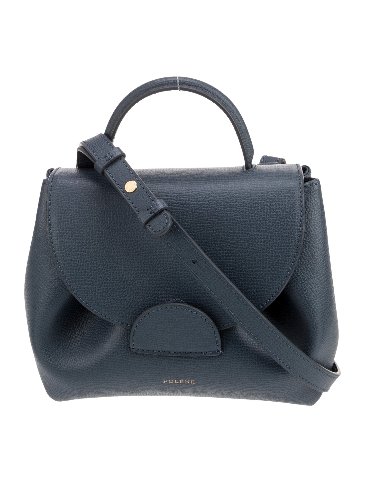 Polène Leather Top Handle Bag