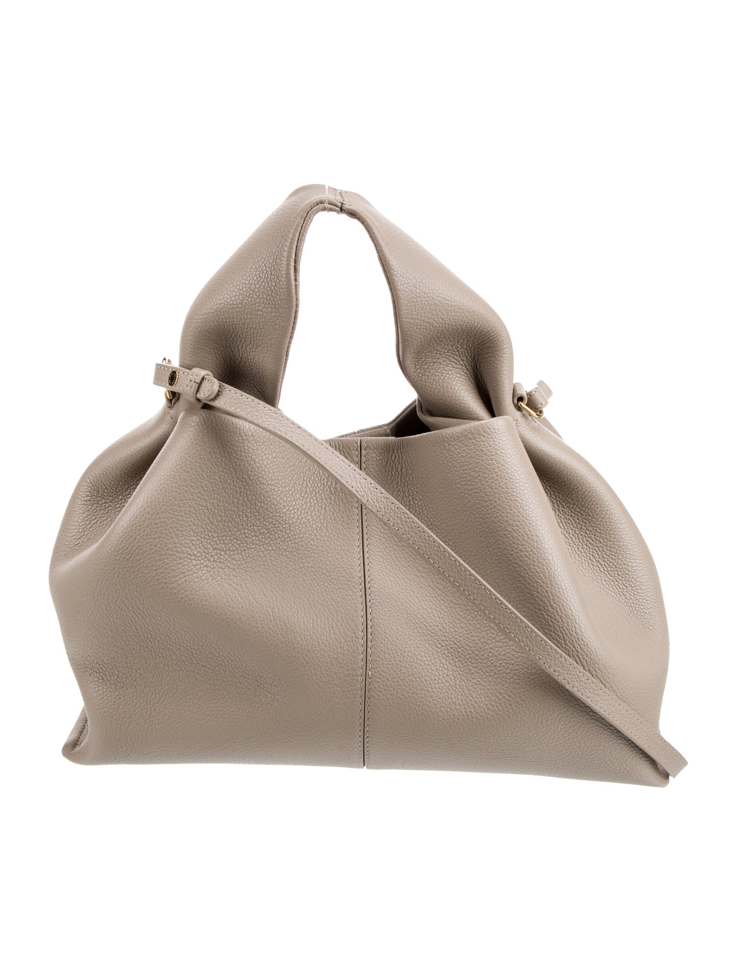 Polène Leather Top Handle Bag