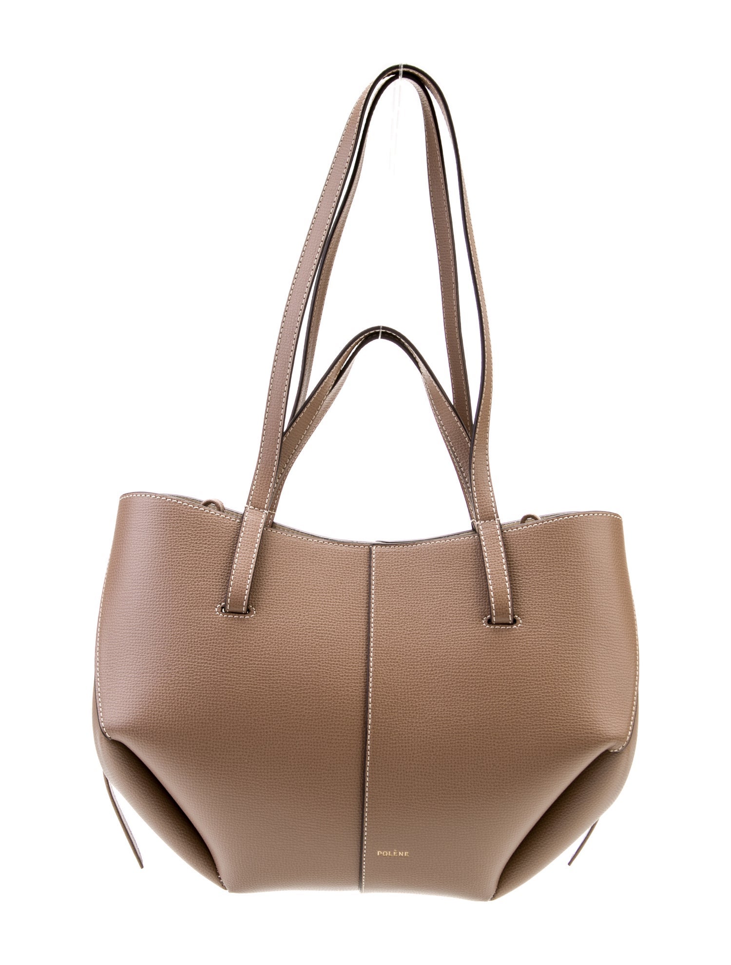 Polène Leather Top Handle Bag
