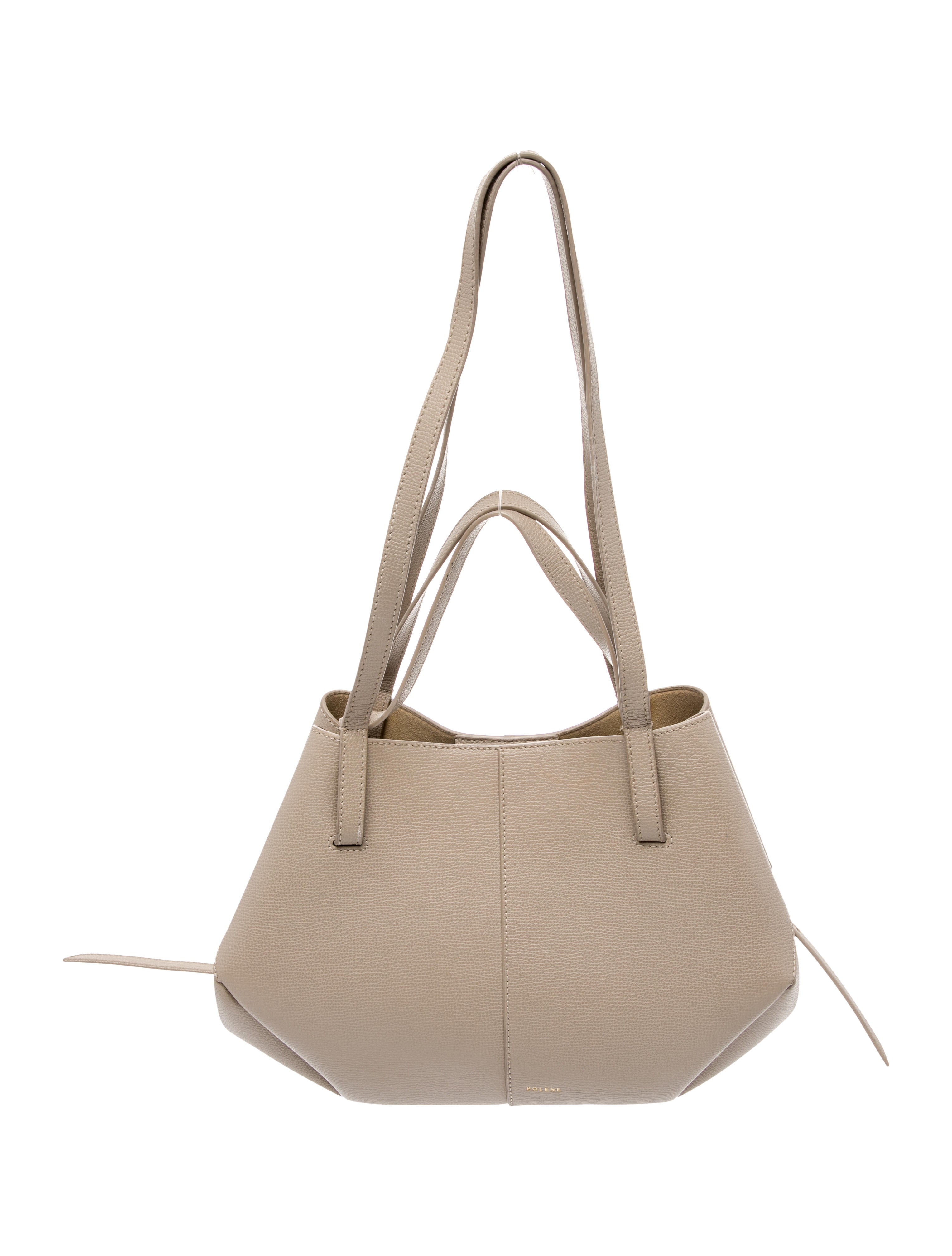 Polène Leather Top Handle Bag
