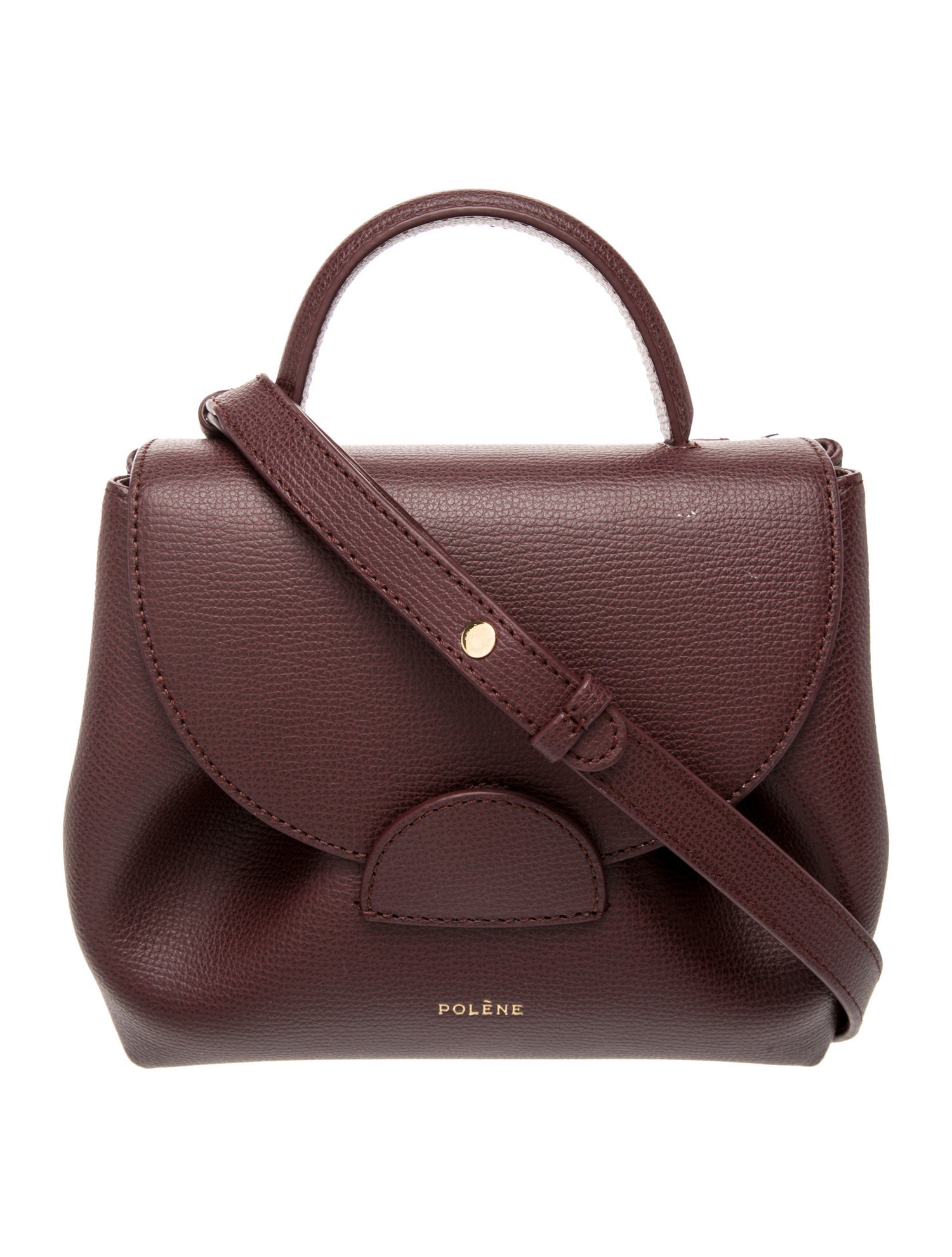 Polène Leather Top Handle Bag