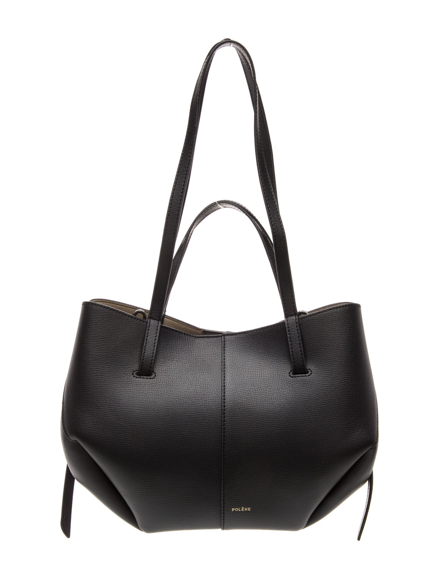 Polène Leather Top Handle Bag