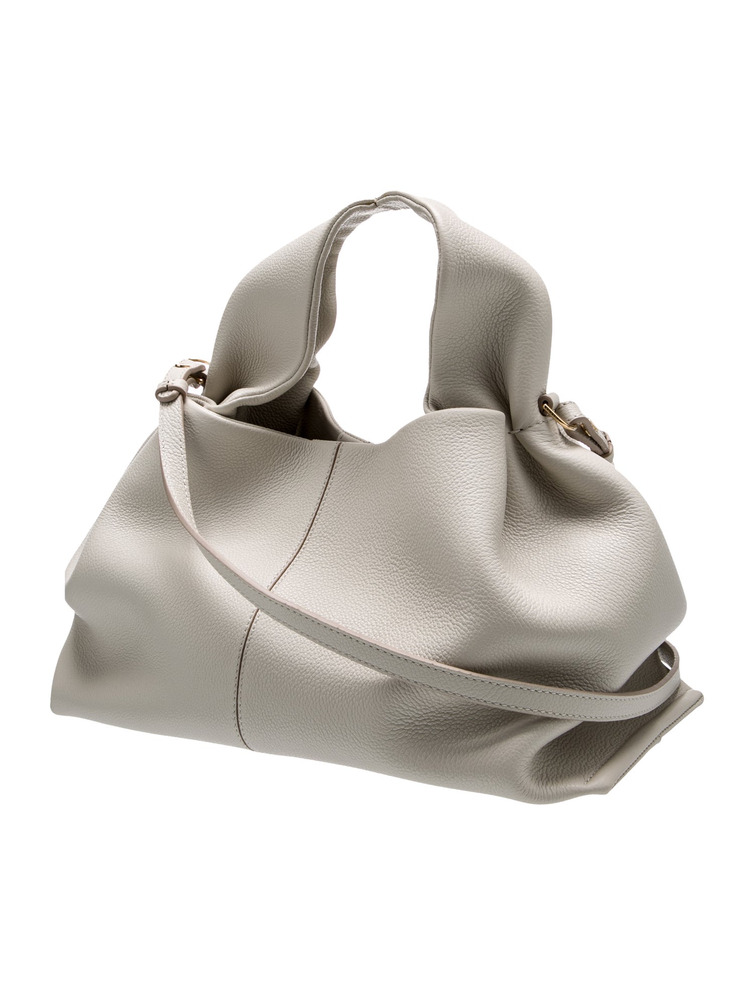 Polène Leather Top Handle Bag