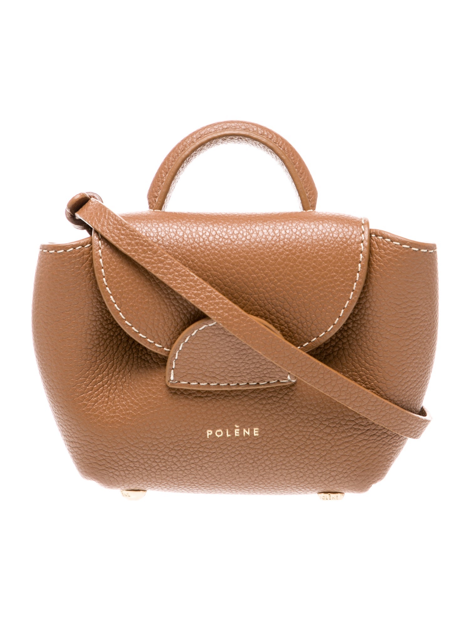 Polène Leather Crossbody Bag