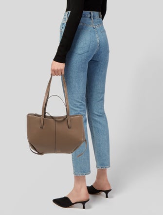 Polène Leather Top Handle Bag