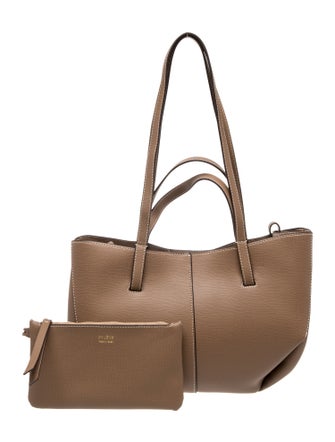Polène Leather Top Handle Bag