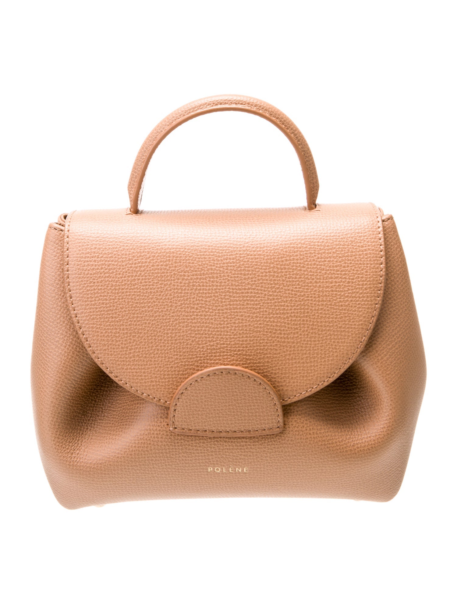 Polène Leather Top Handle Bag