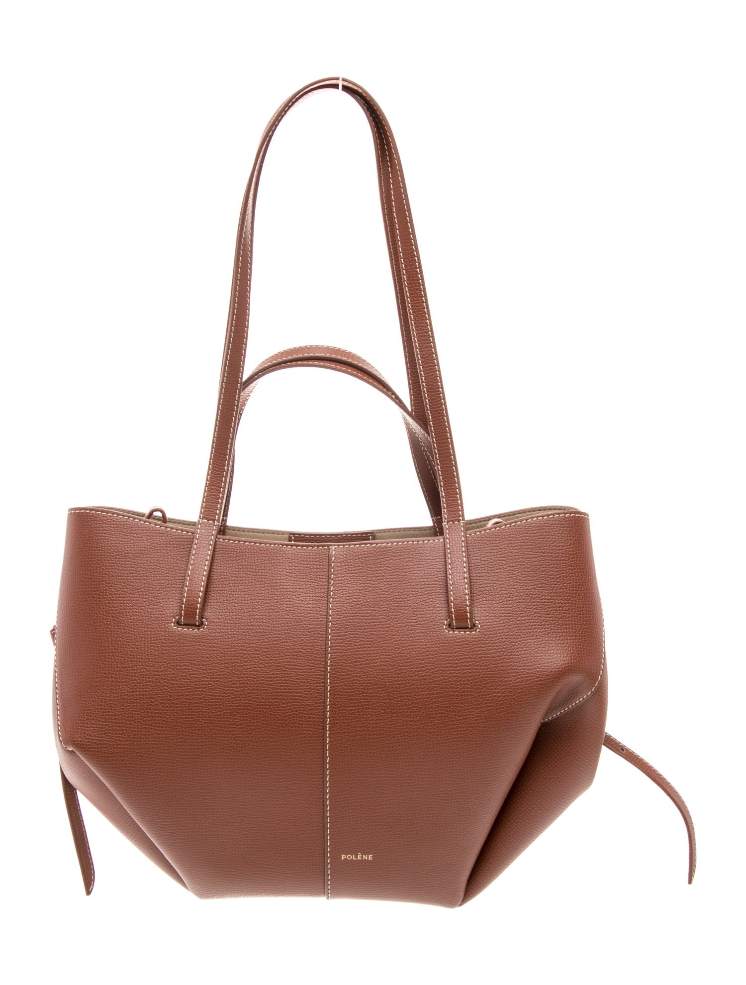 Polène Leather Top Handle Bag