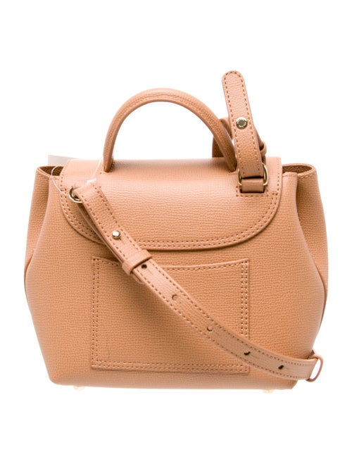 Polène Leather Numéro Un Nano Textured Tan