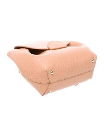 Polène Leather Numéro Un Nano Textured Tan