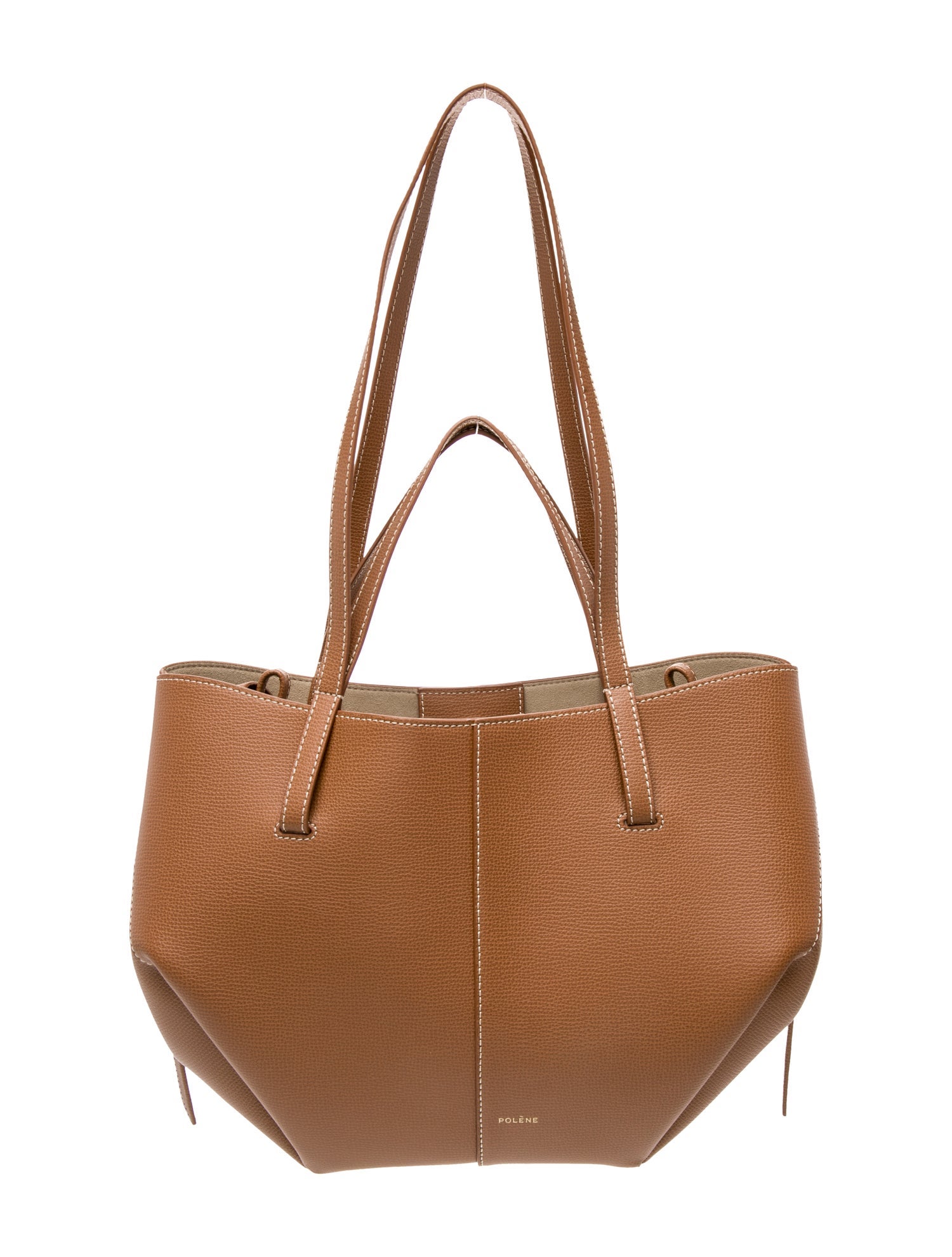 Polène Leather Top Handle Bag