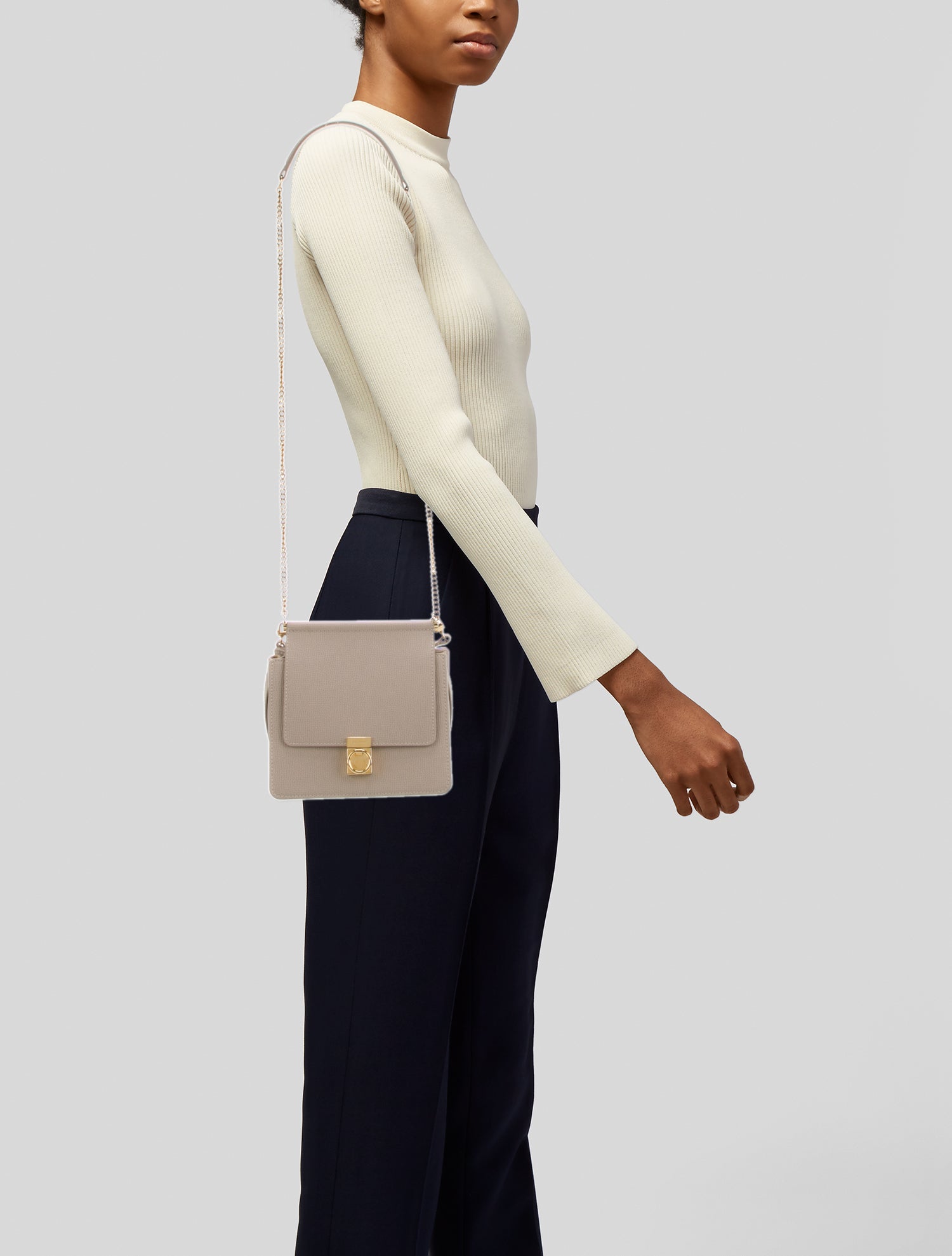 Polène Leather Shoulder Bag