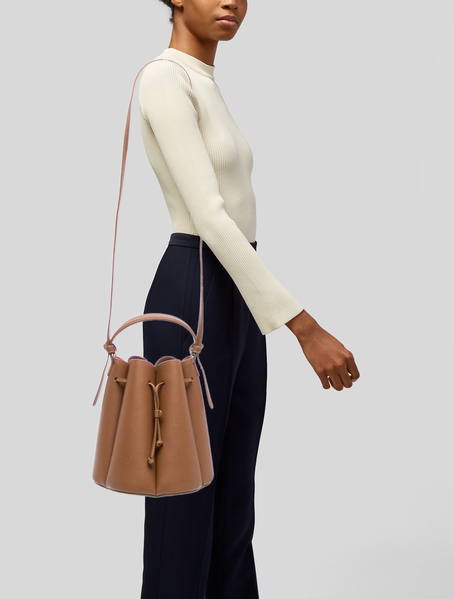Polène Leather Bucket Bag