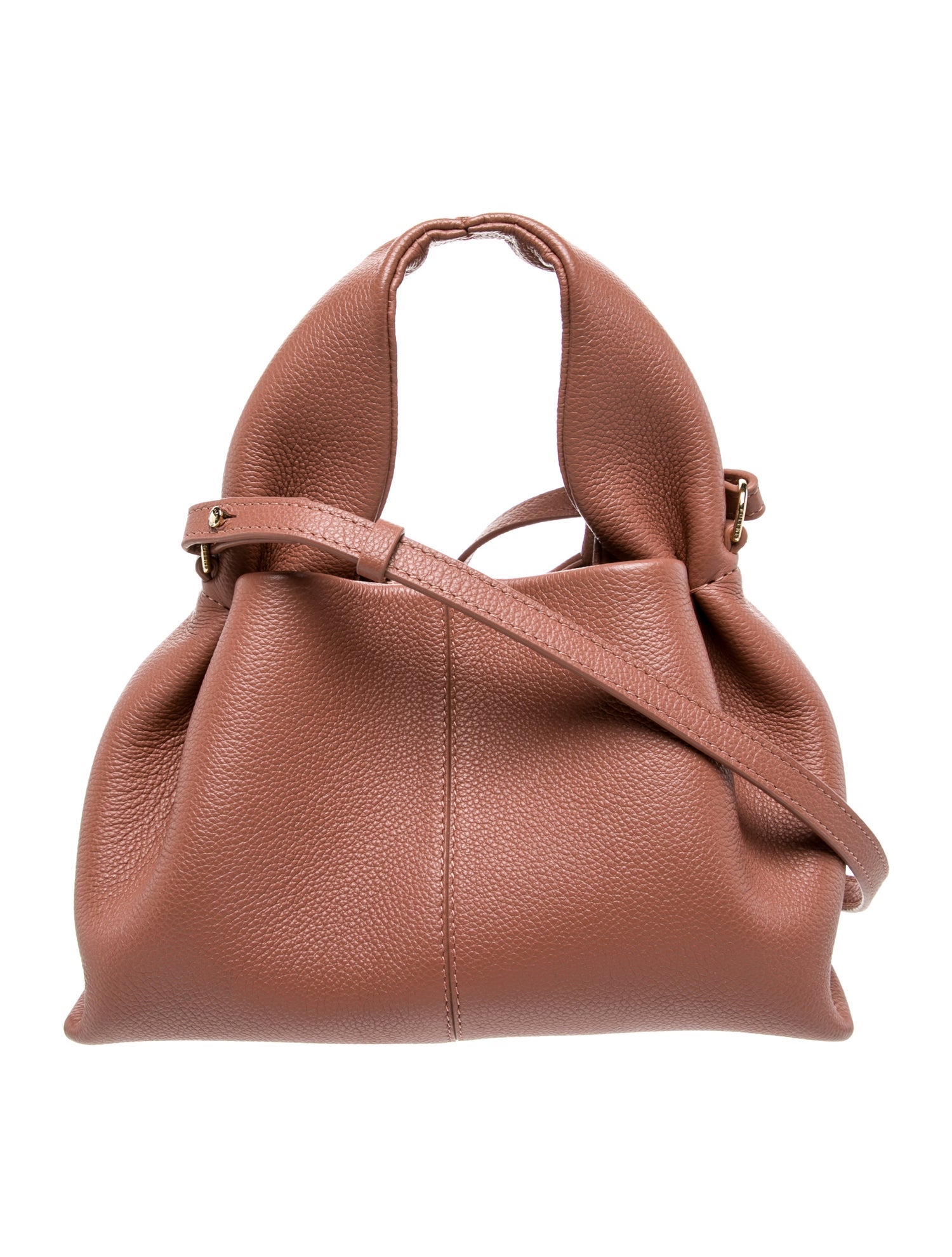 Polène Leather Top Handle Bag
