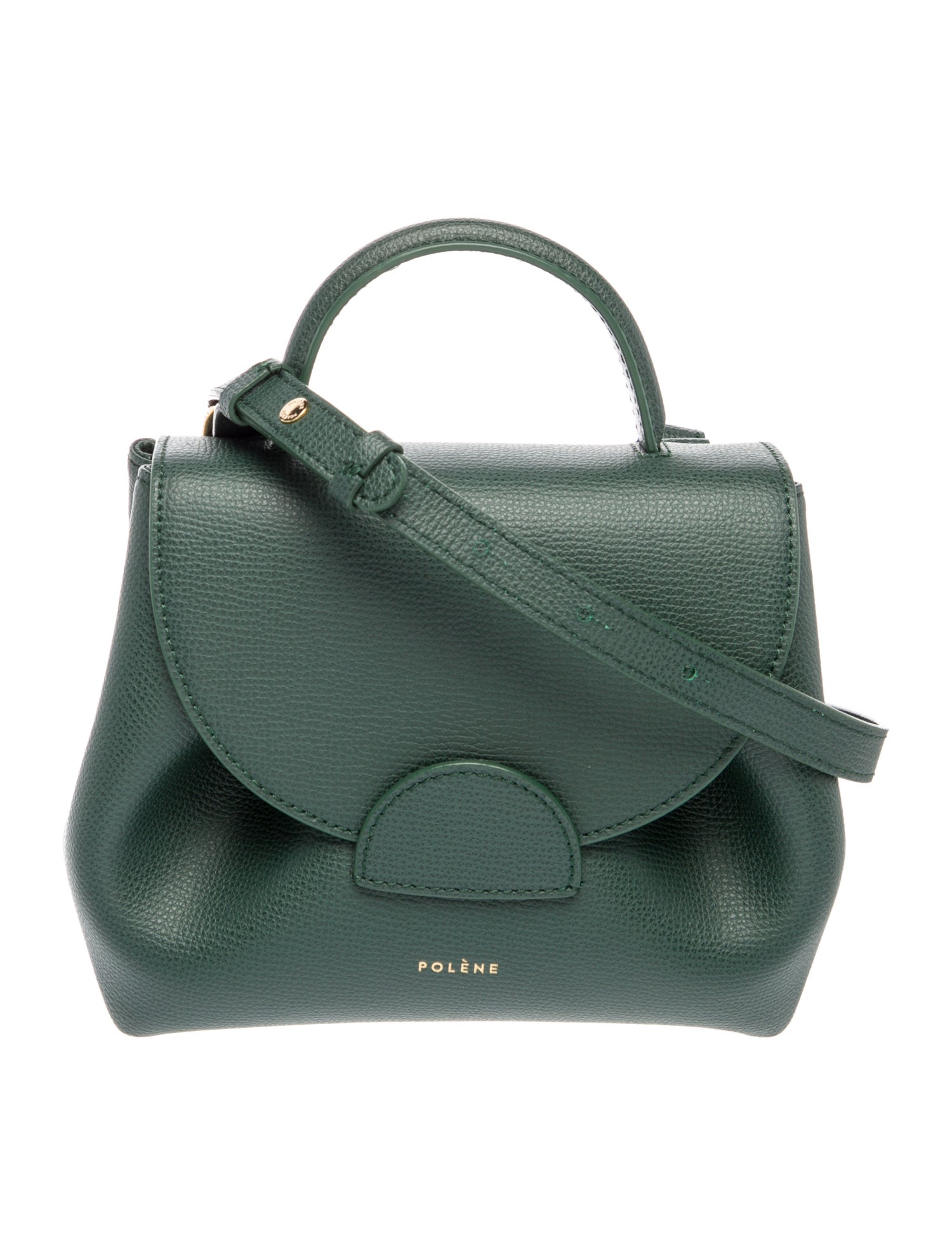 Polène Leather Top Handle Bag