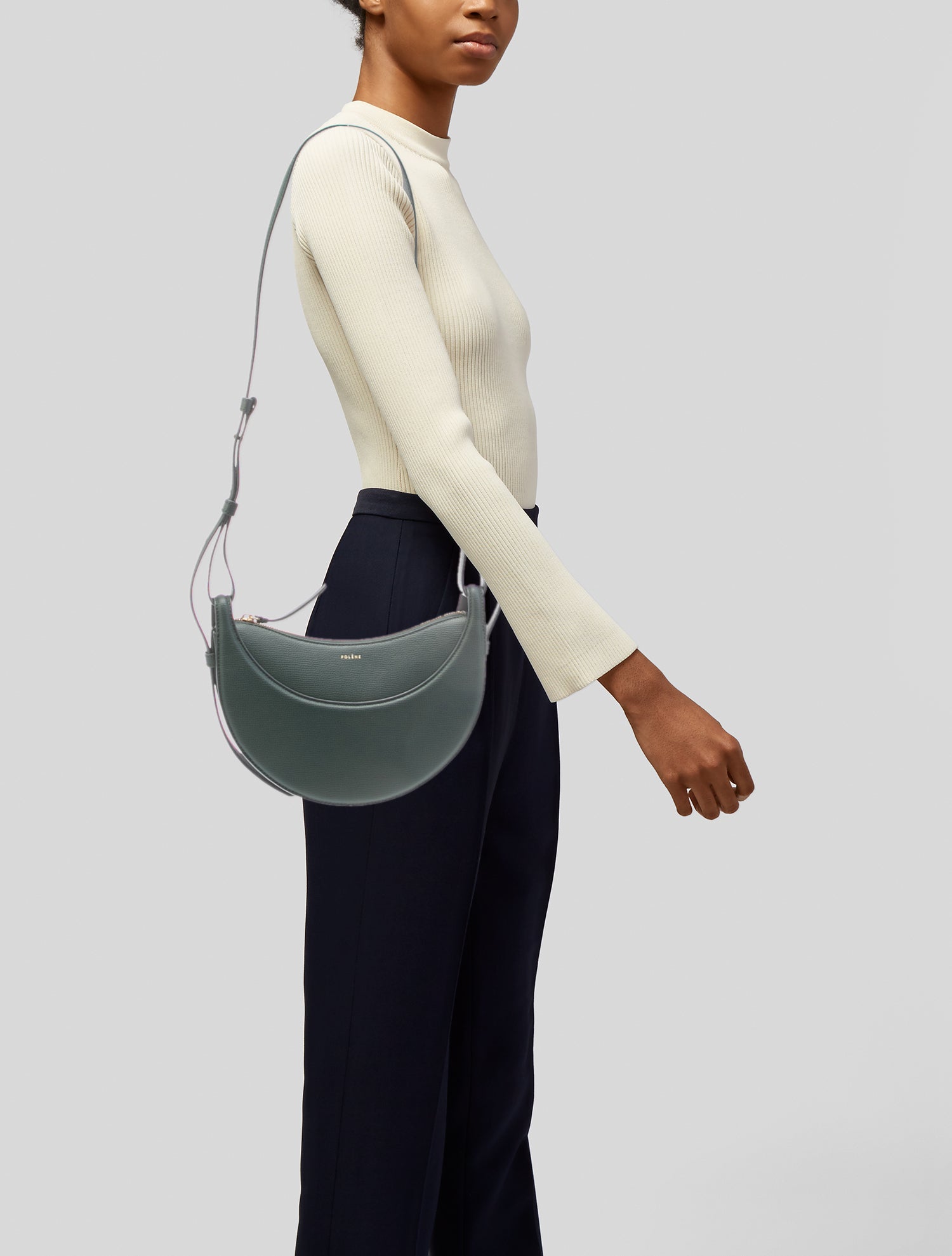 Polène Leather Shoulder Bag