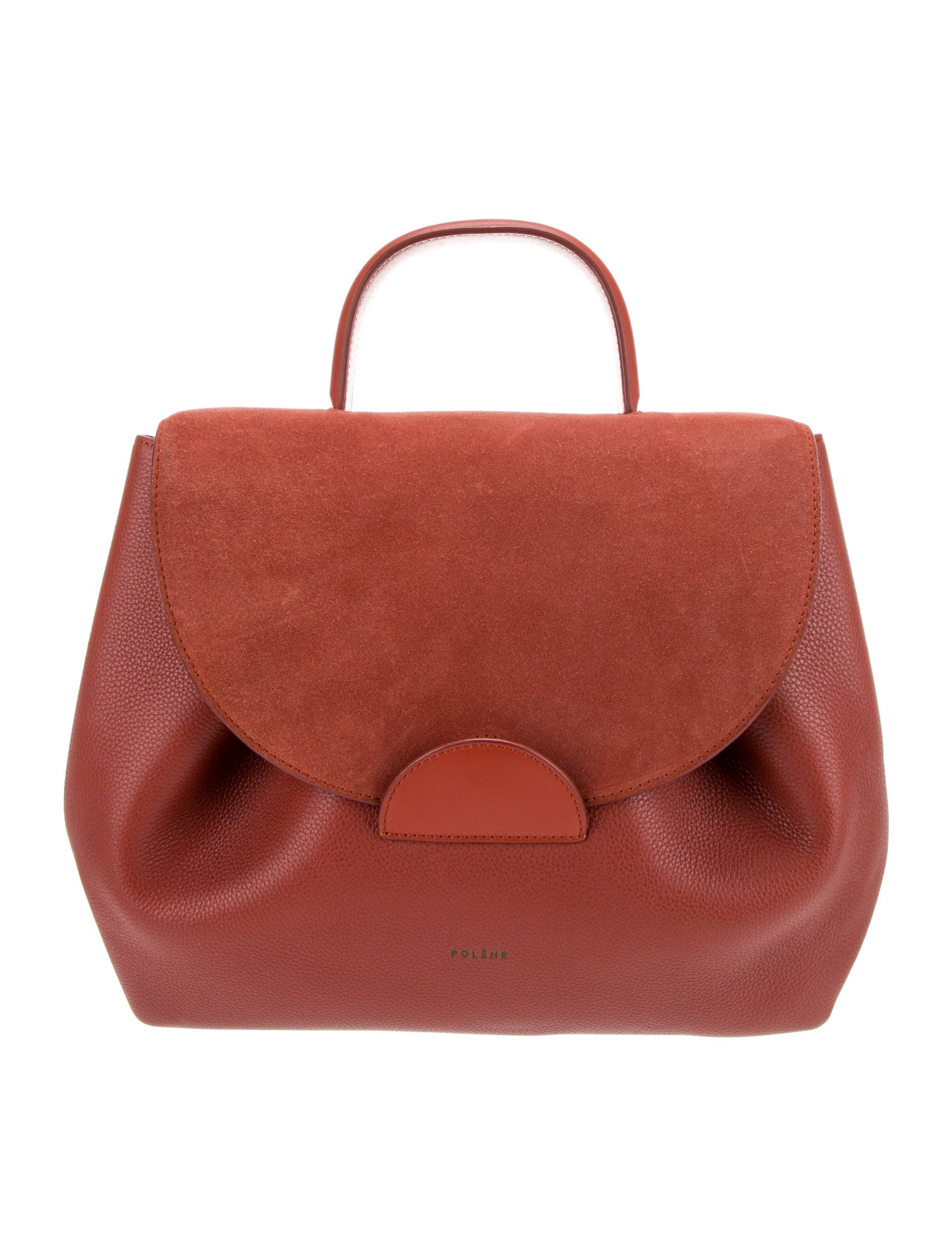 Polène Leather Top Handle Bag