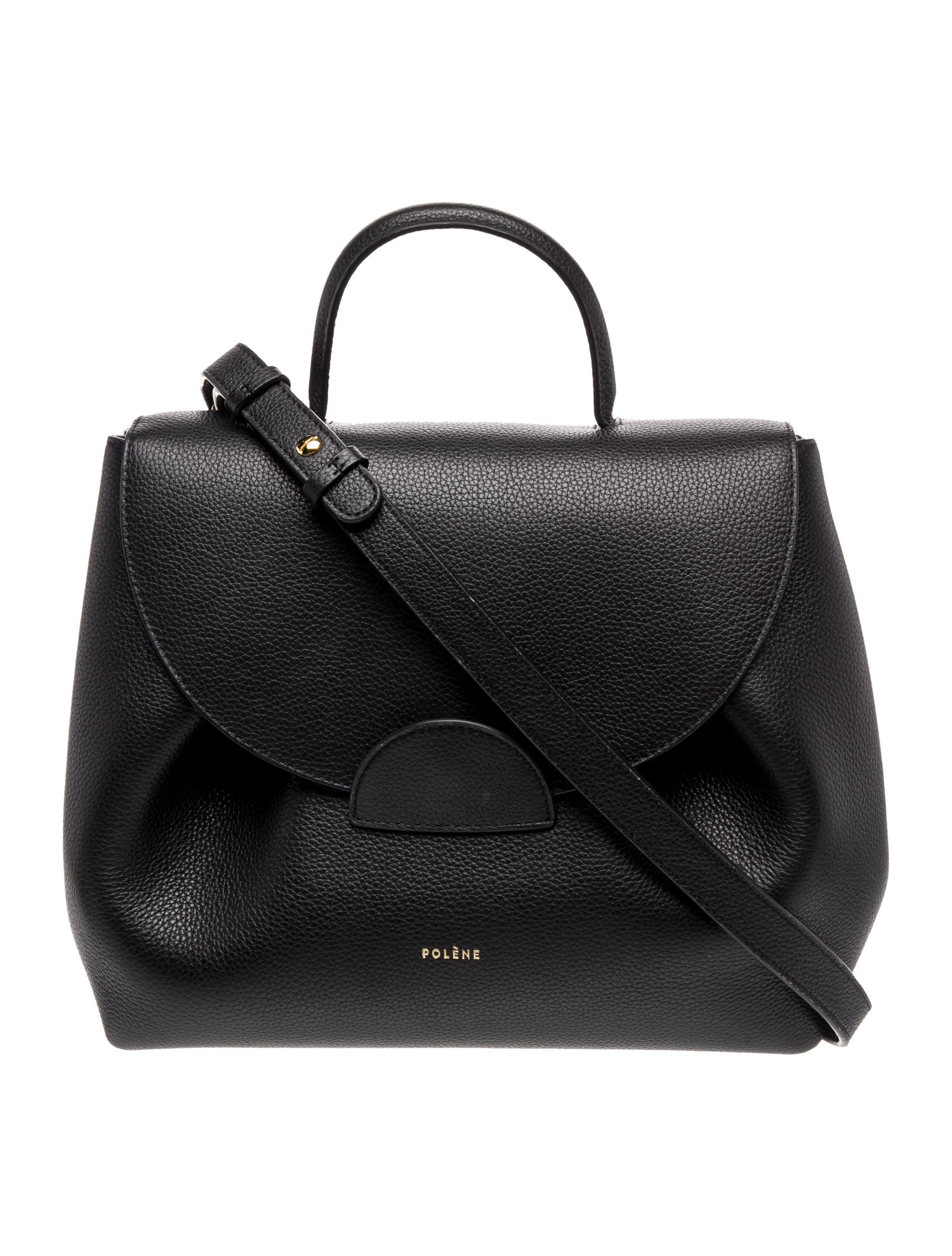 Polène Leather Top Handle Bag