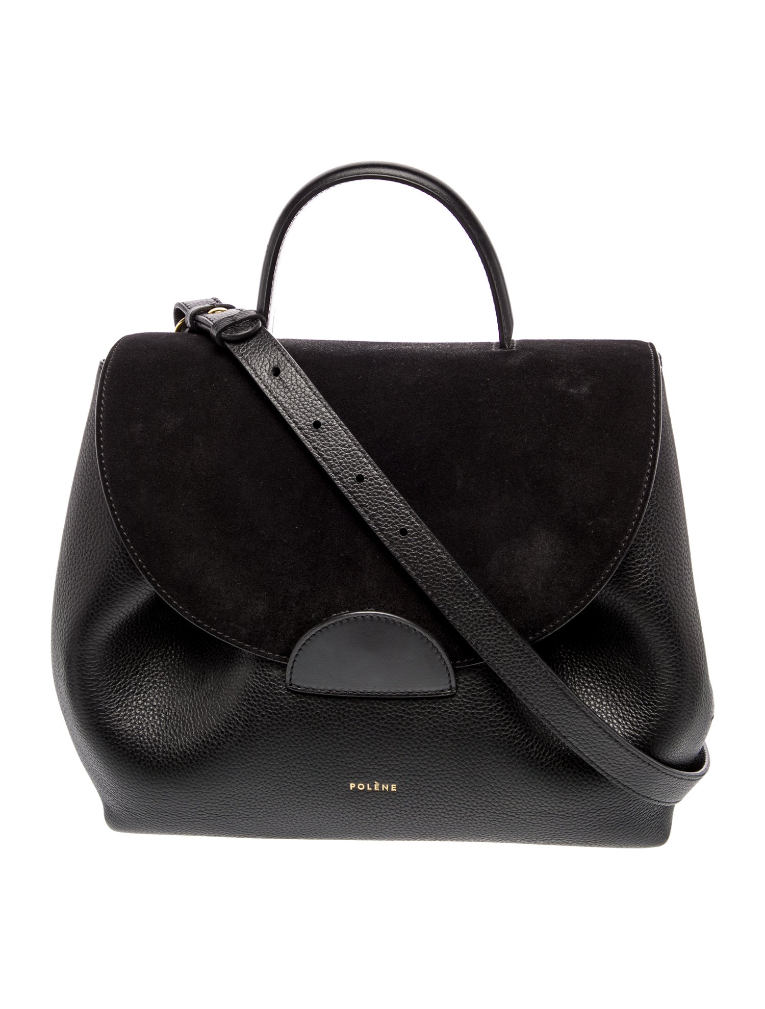 Polène Leather Top Handle Bag