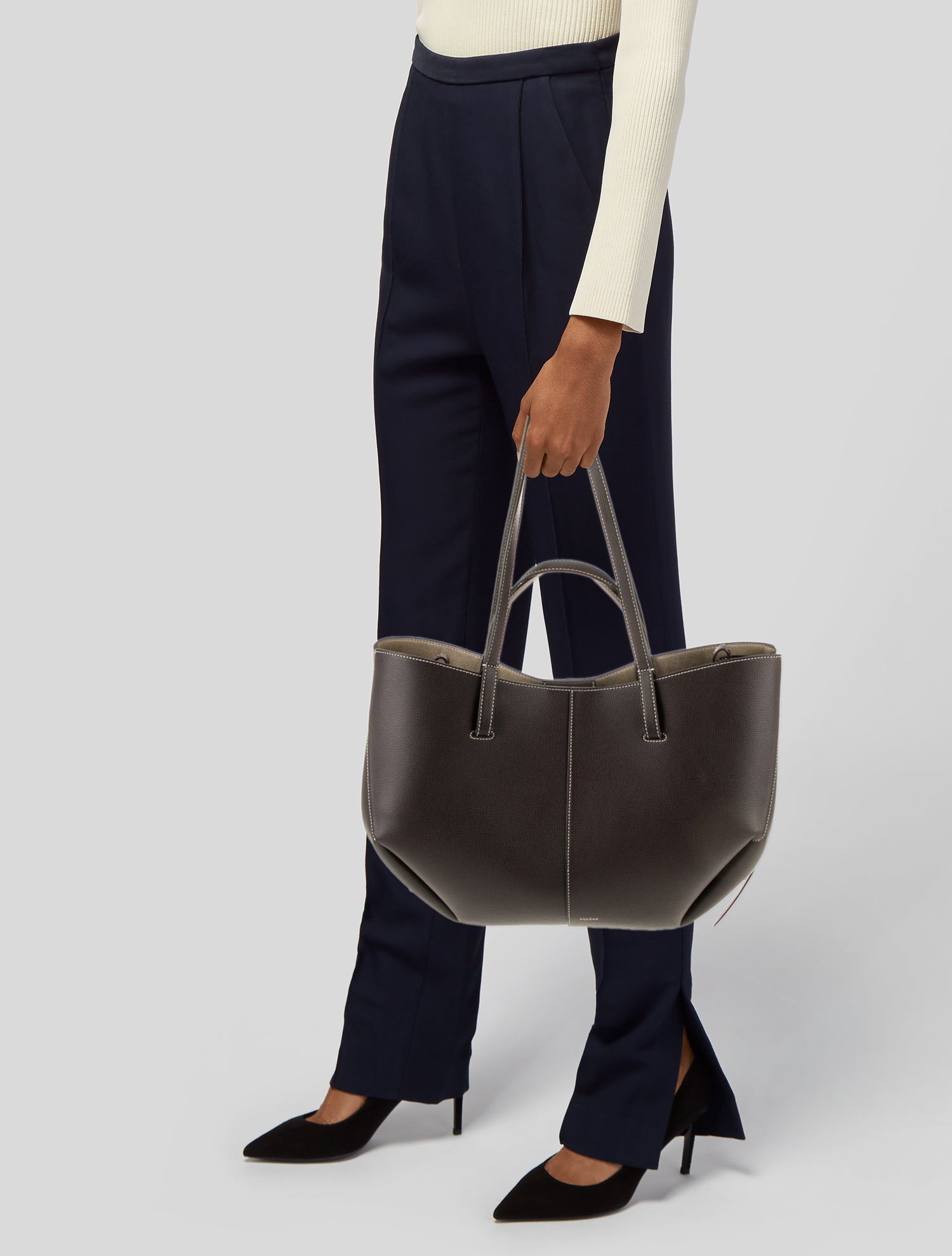 Polène Leather Tote