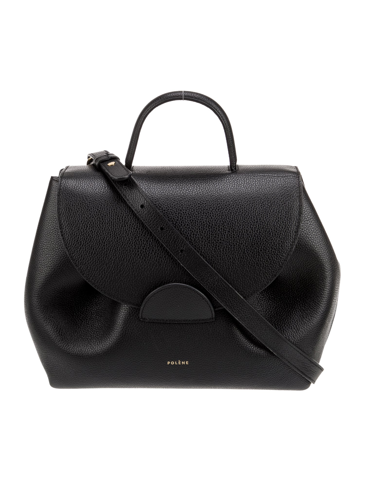Polène Leather Top Handle Bag