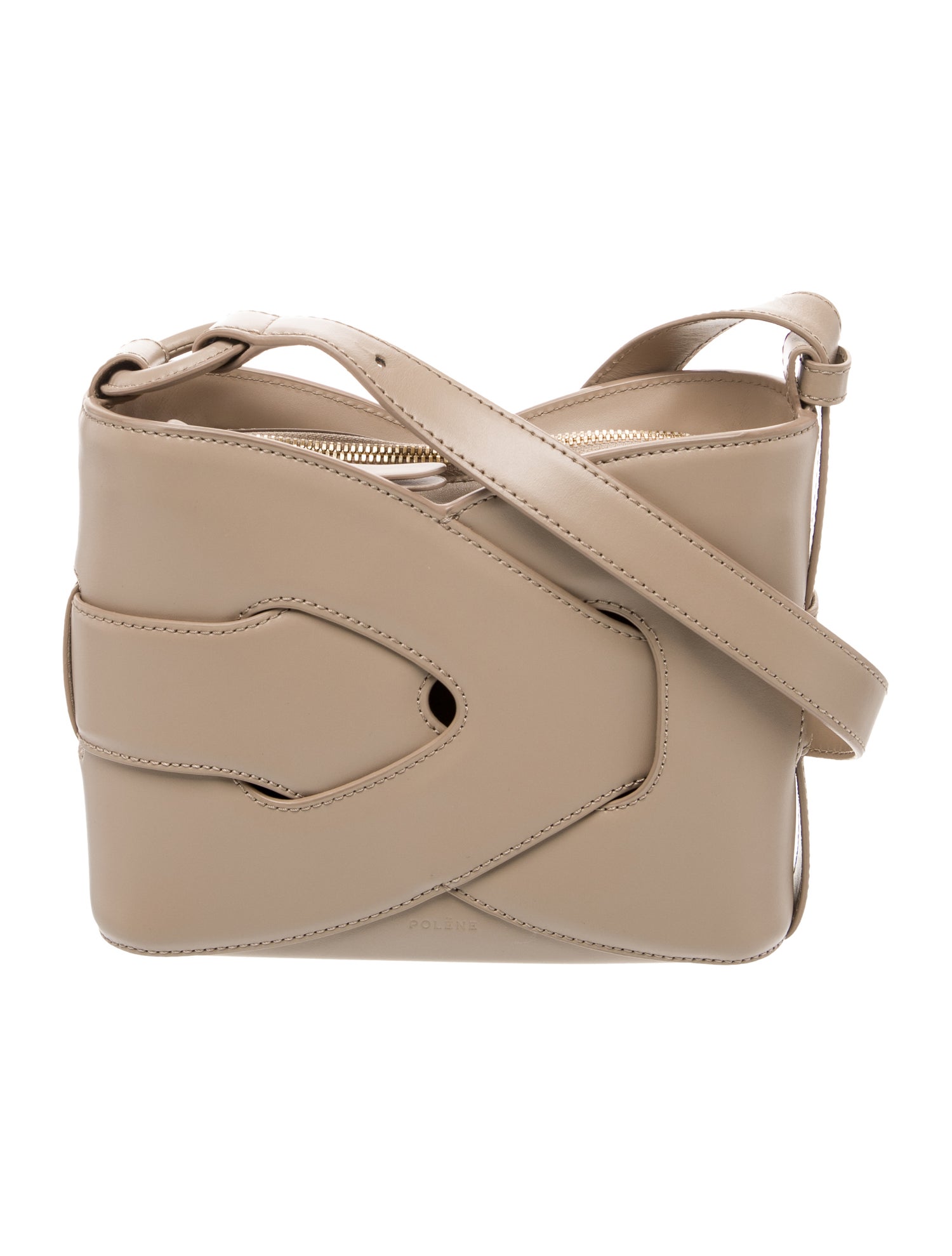 Polène Leather Crossbody Bag