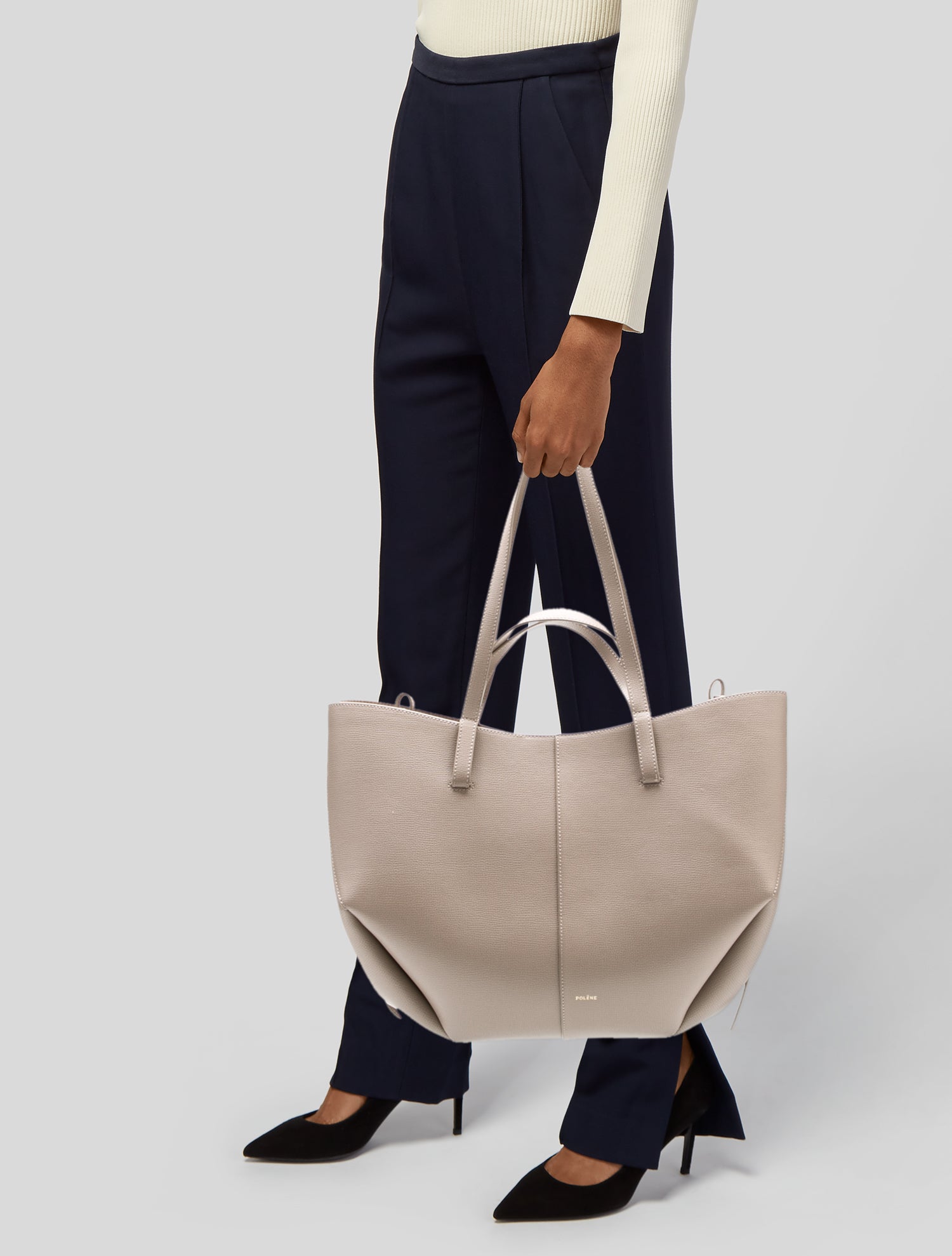 Polène Leather Tote