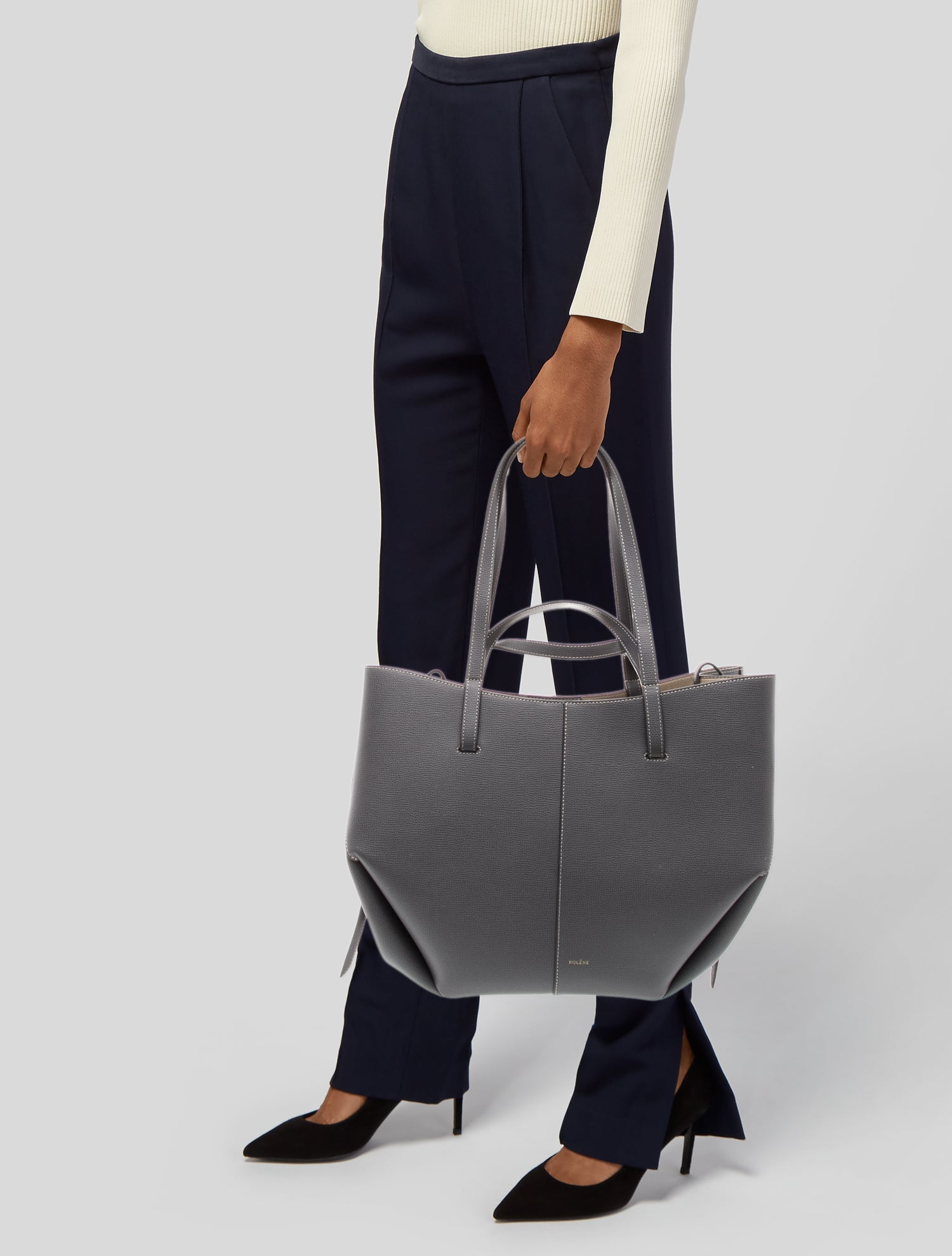 Polène Leather Tote