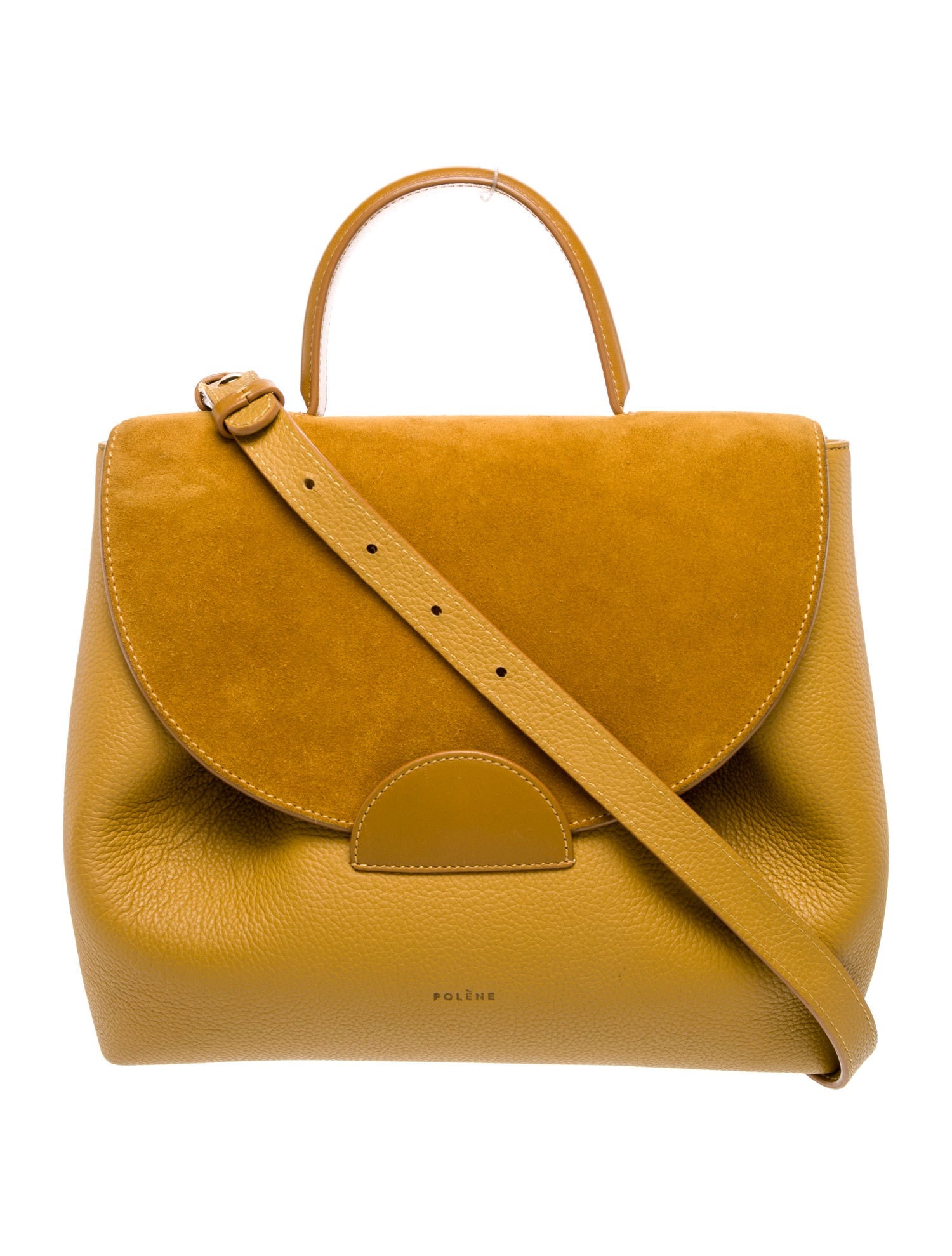 Polène Leather Top Handle Bag