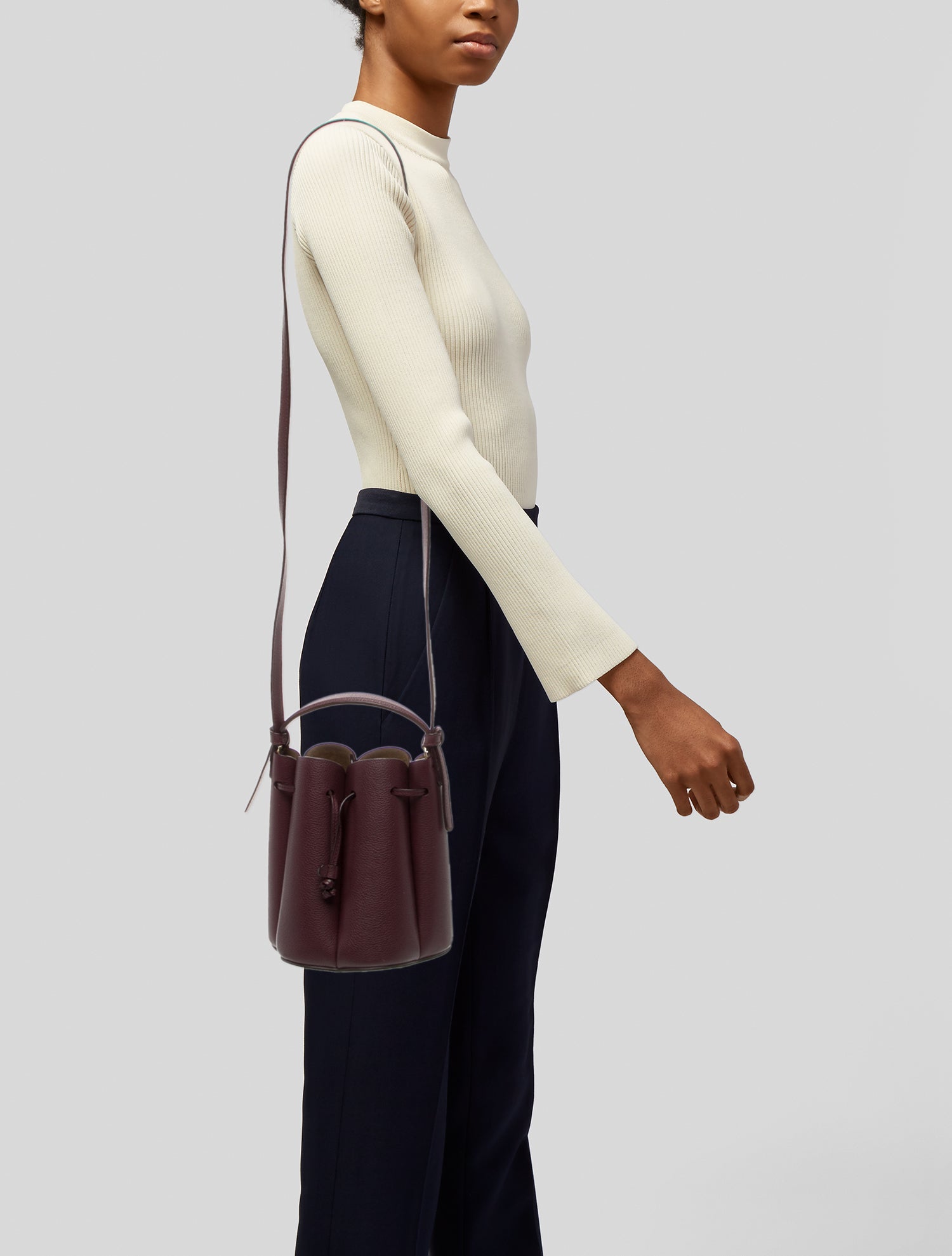 Polène Leather Bucket Bag