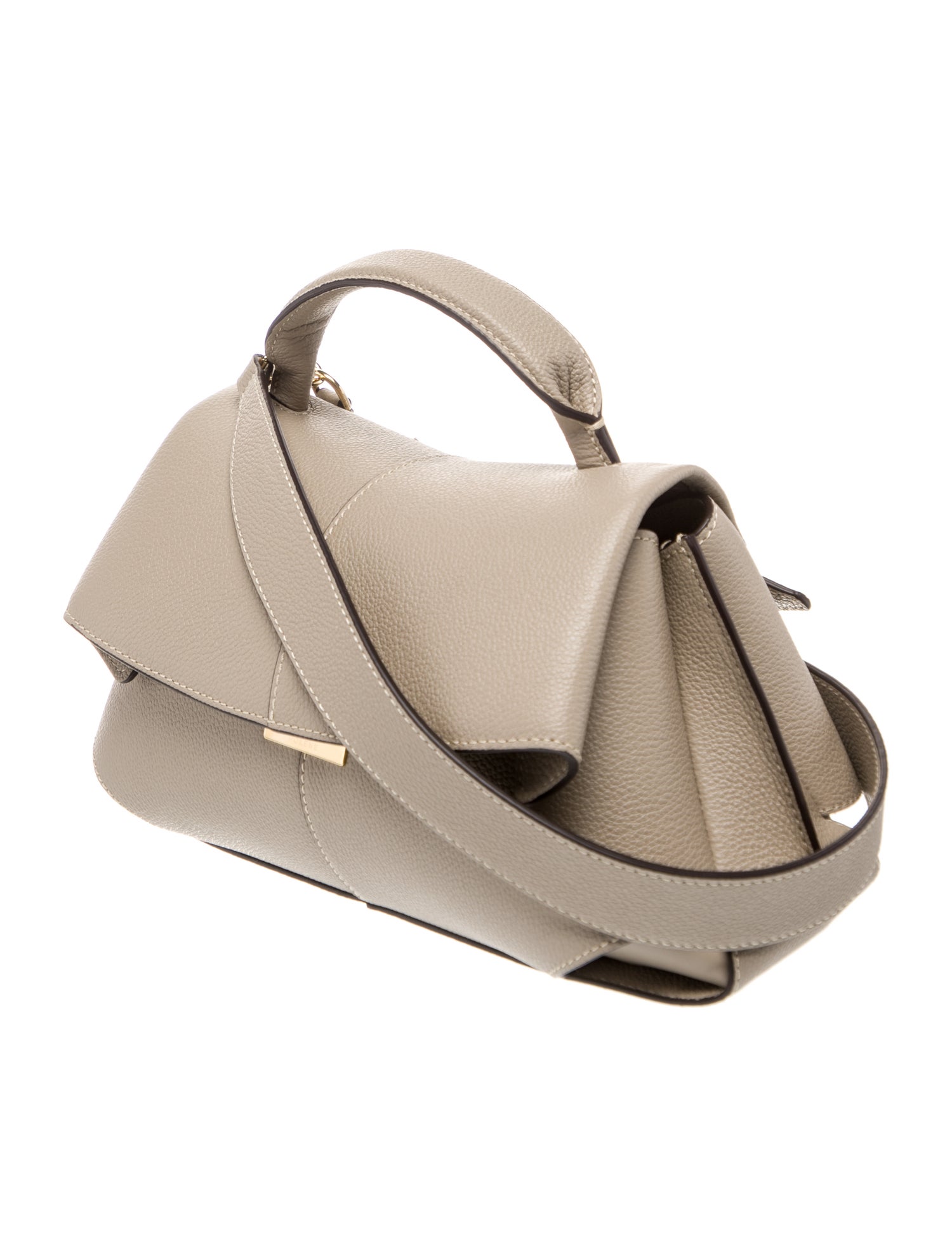Polène Leather Top Handle Bag