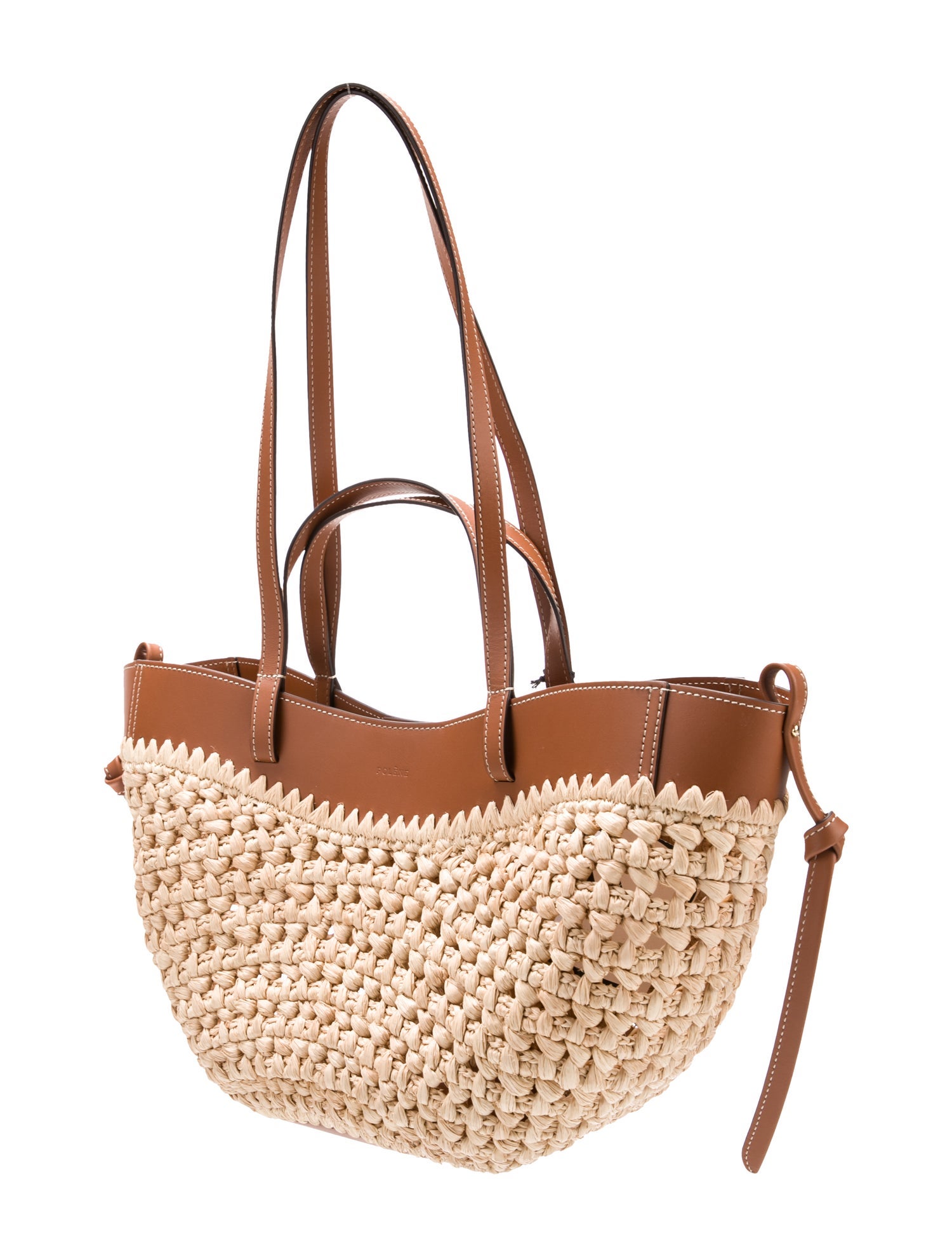 Polène Raffia Shoulder Bag