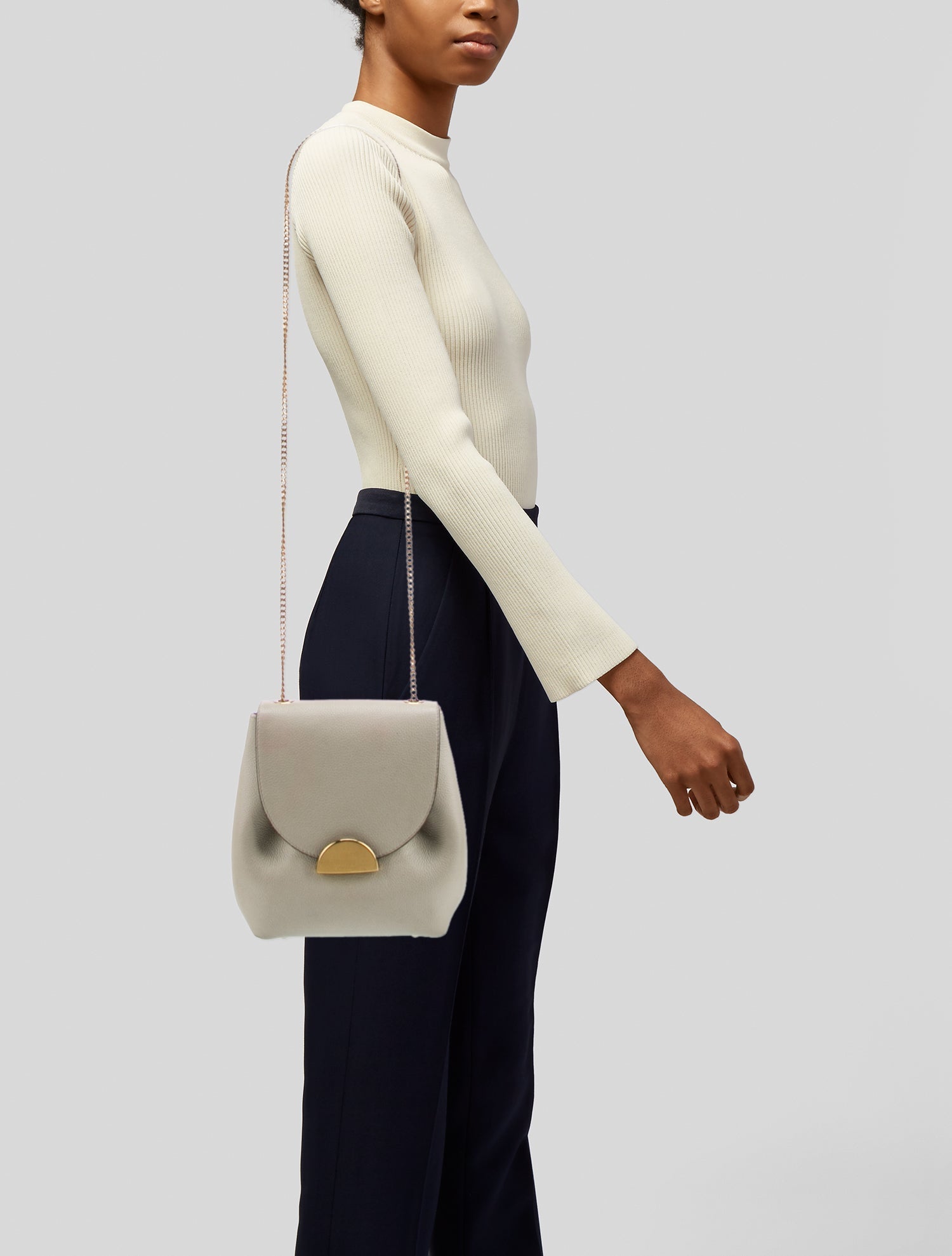 Polène Leather Crossbody Bag