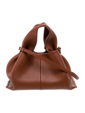 Polène Leather Top Handle Bag