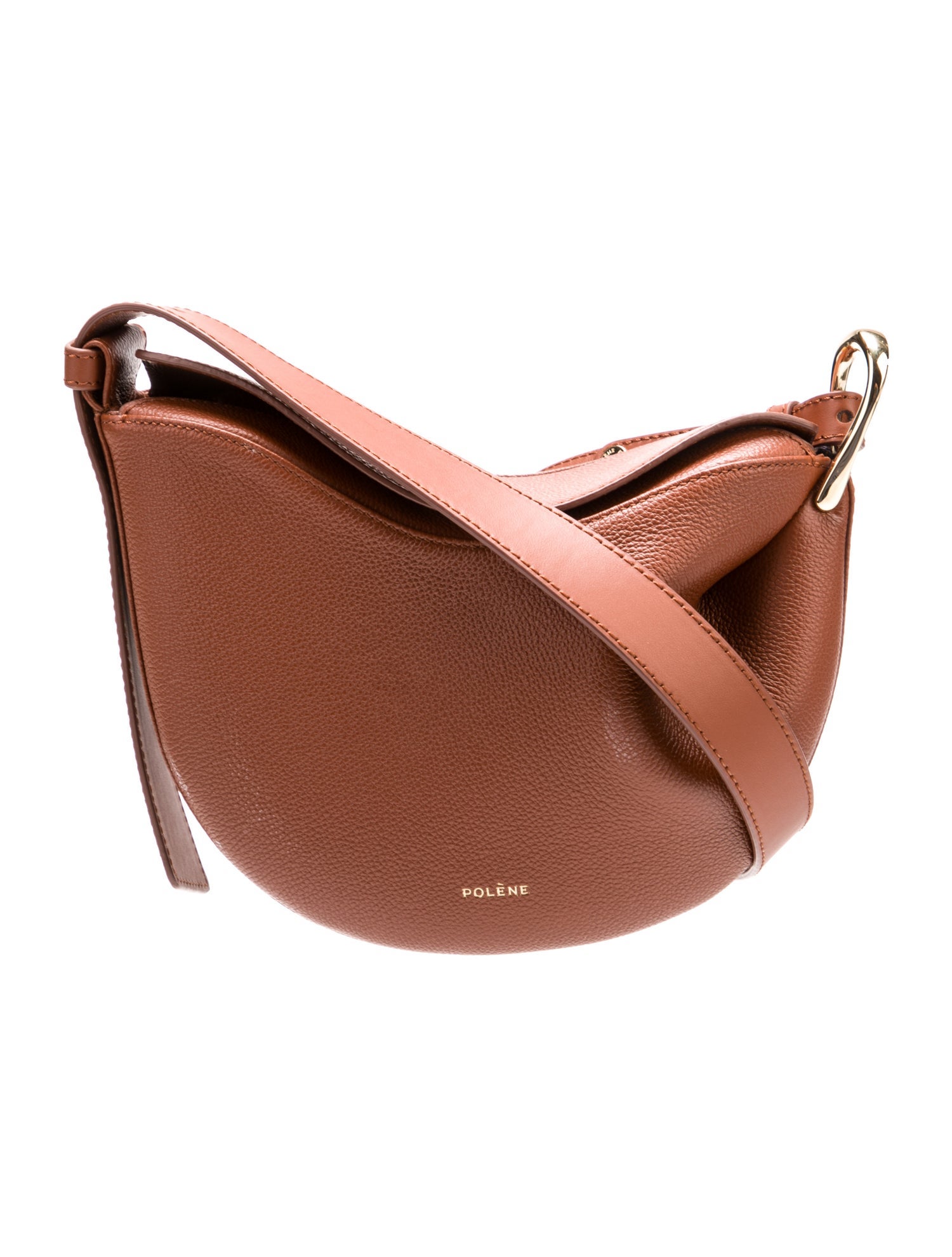 Polène Leather Messenger Bag