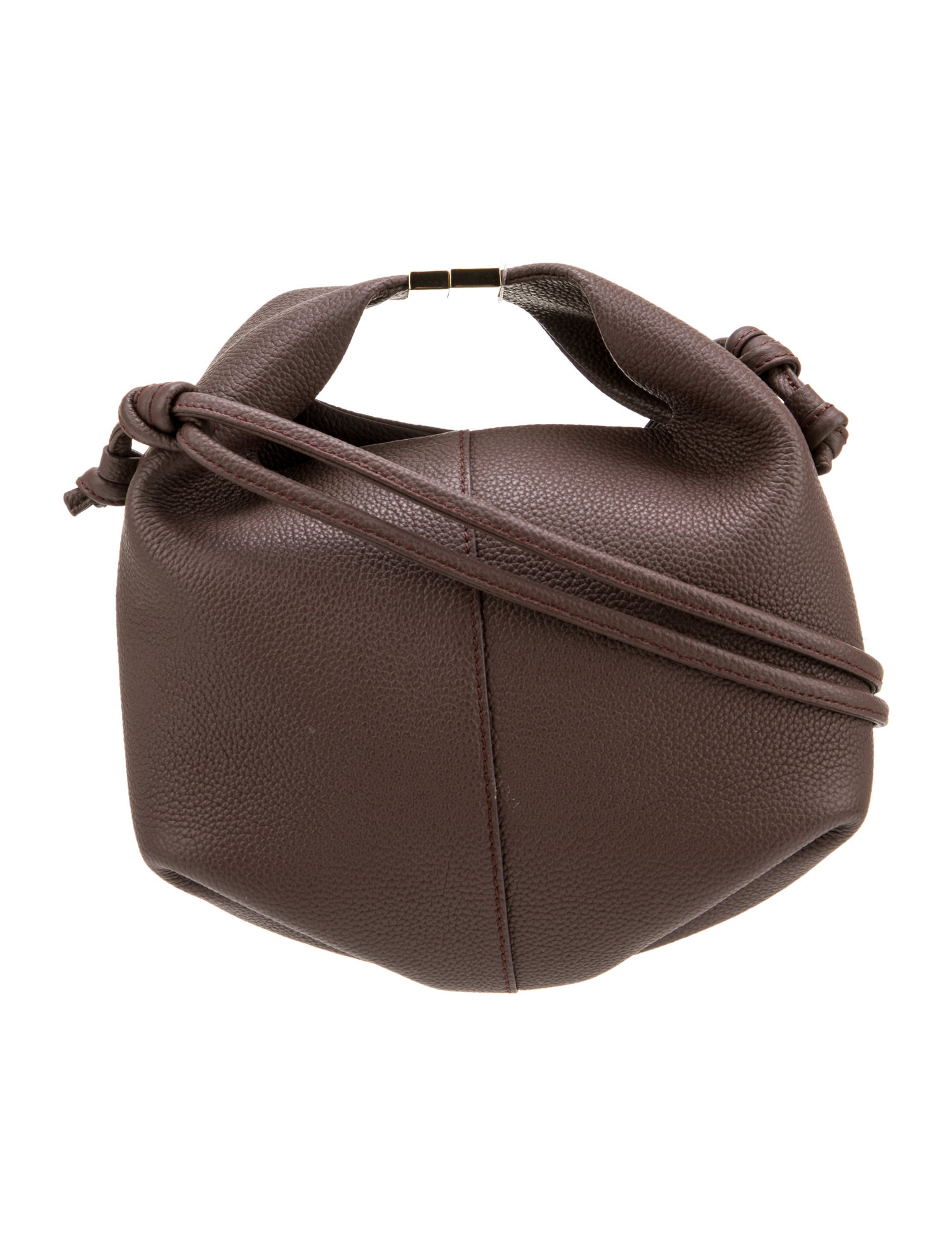 Polène Leather Top Handle Bag