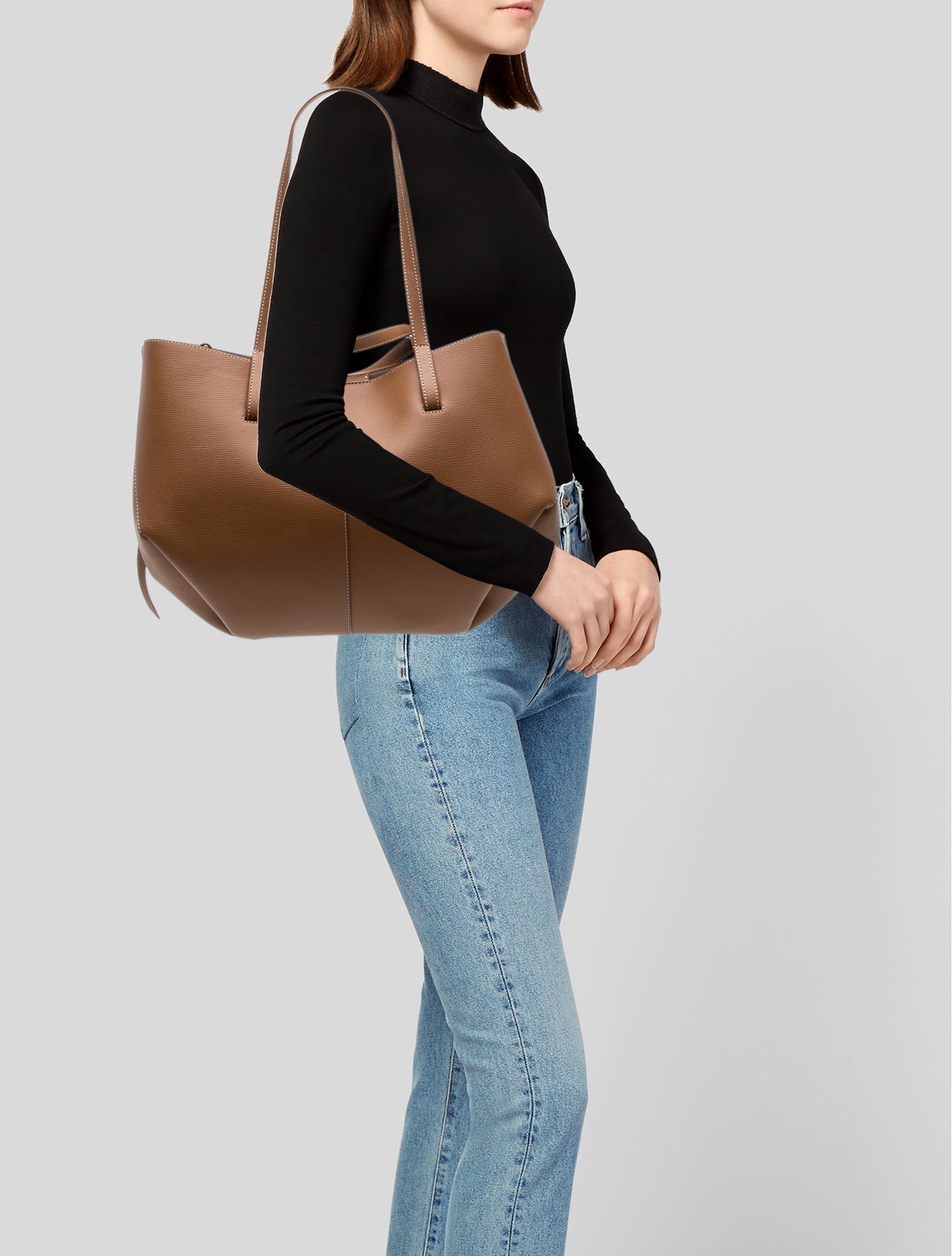 Polène Leather Tote