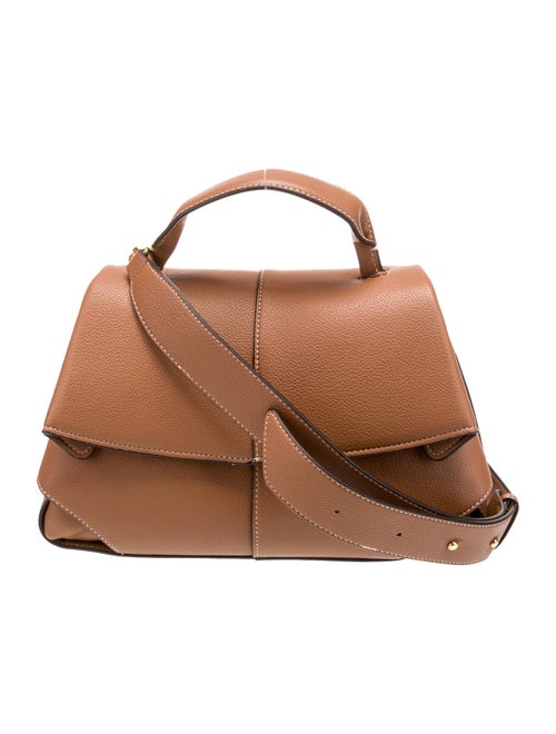 Polène Leather Top Handle Bag