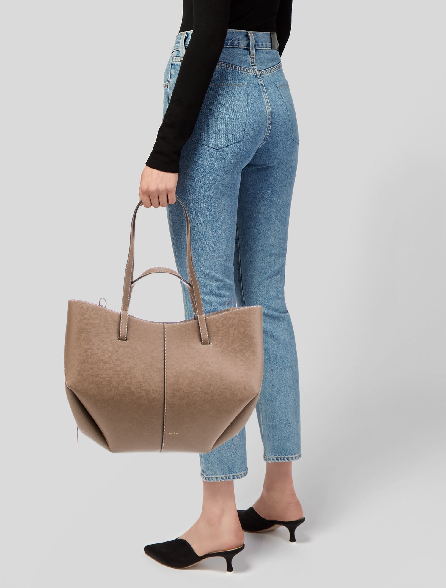 Polène Leather Shoulder Bag