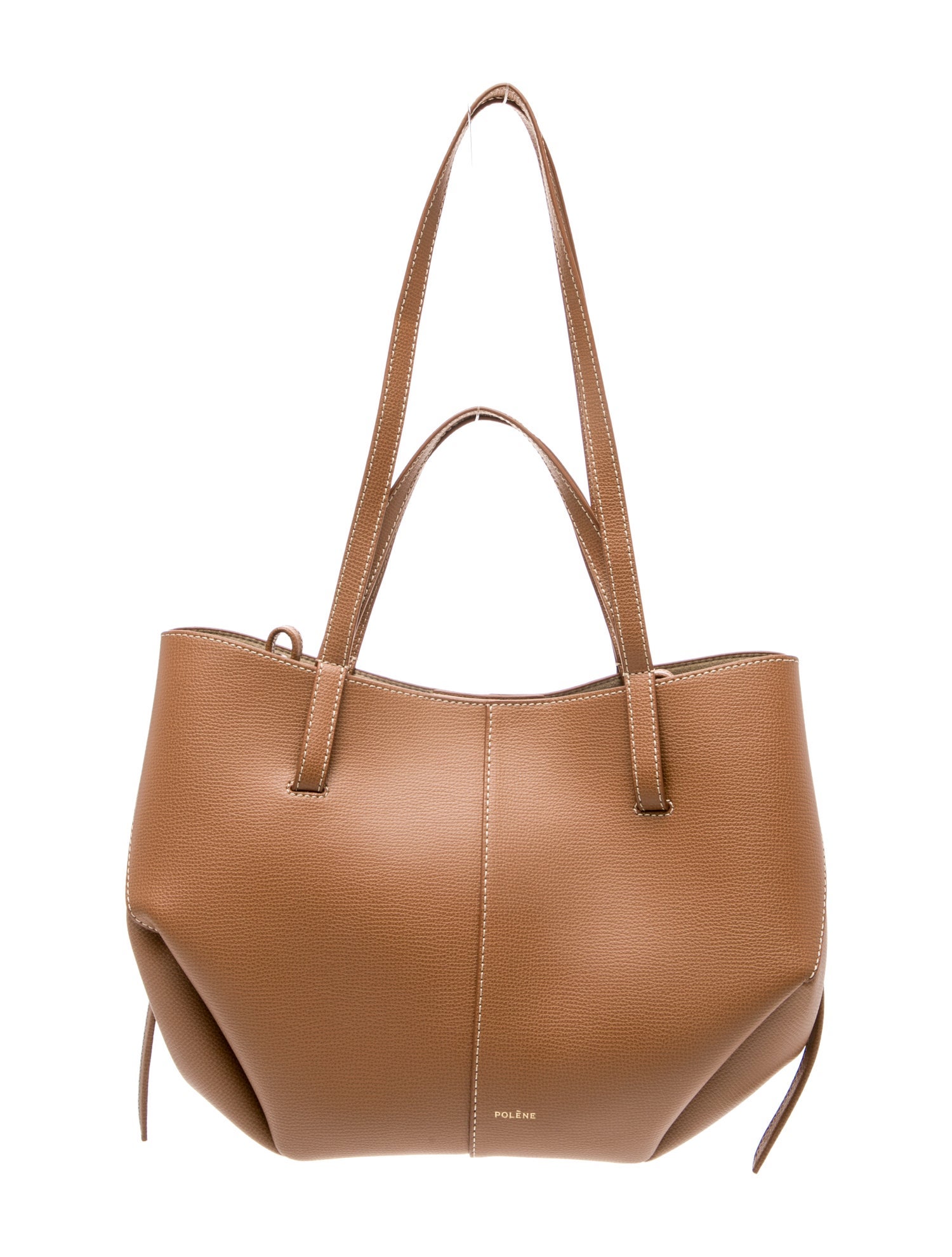 Polène Leather Top Handle Bag