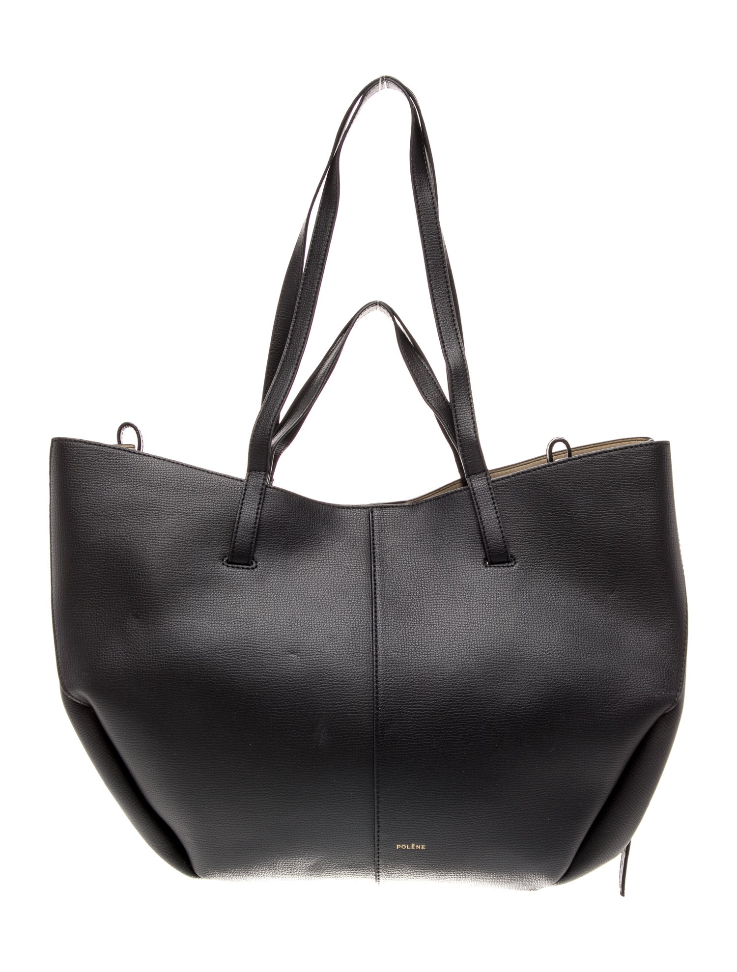 Polène Leather Top Handle Bag