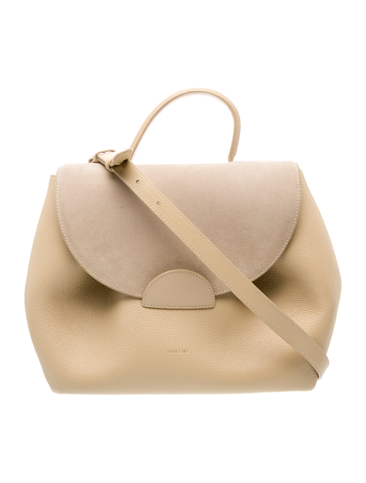 Polène Leather Top Handle Bag
