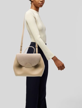 Polène Leather Top Handle Bag